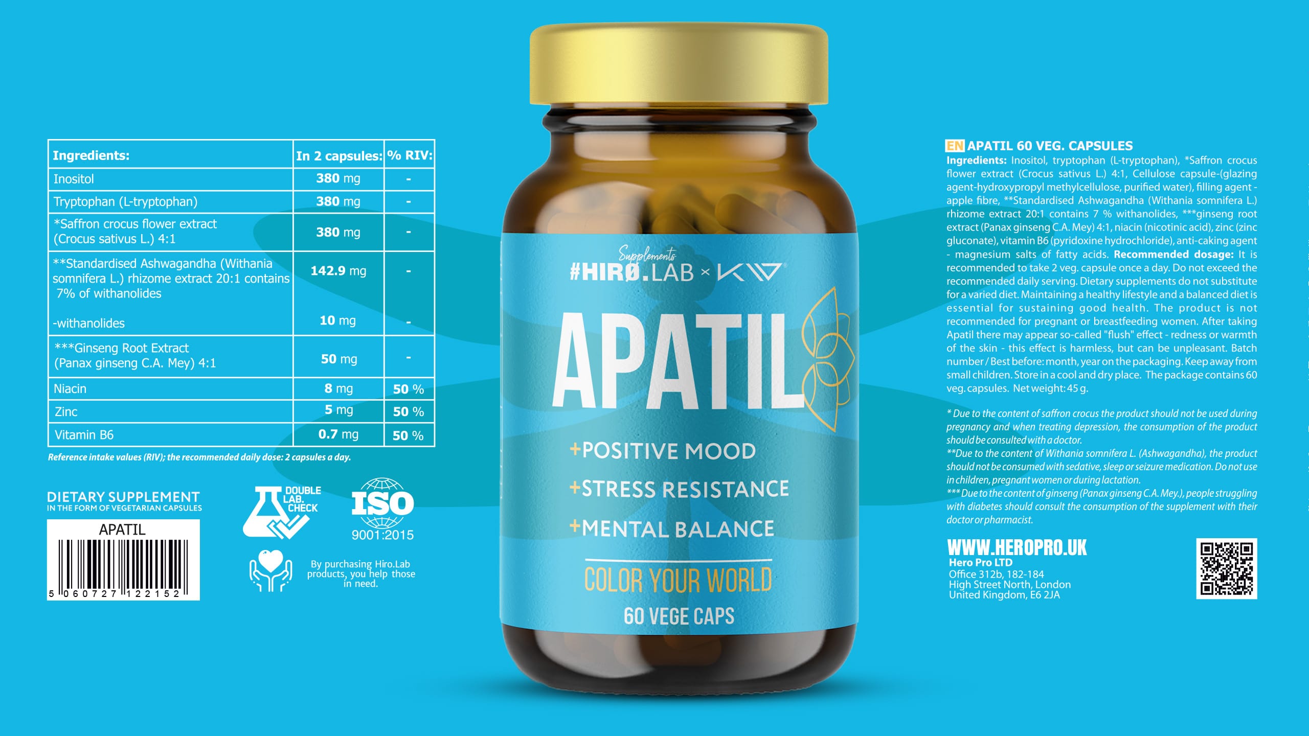 Hiro.Lab x Kamila Wybrańczyk - Apatil - bessere Laune, weniger Stress