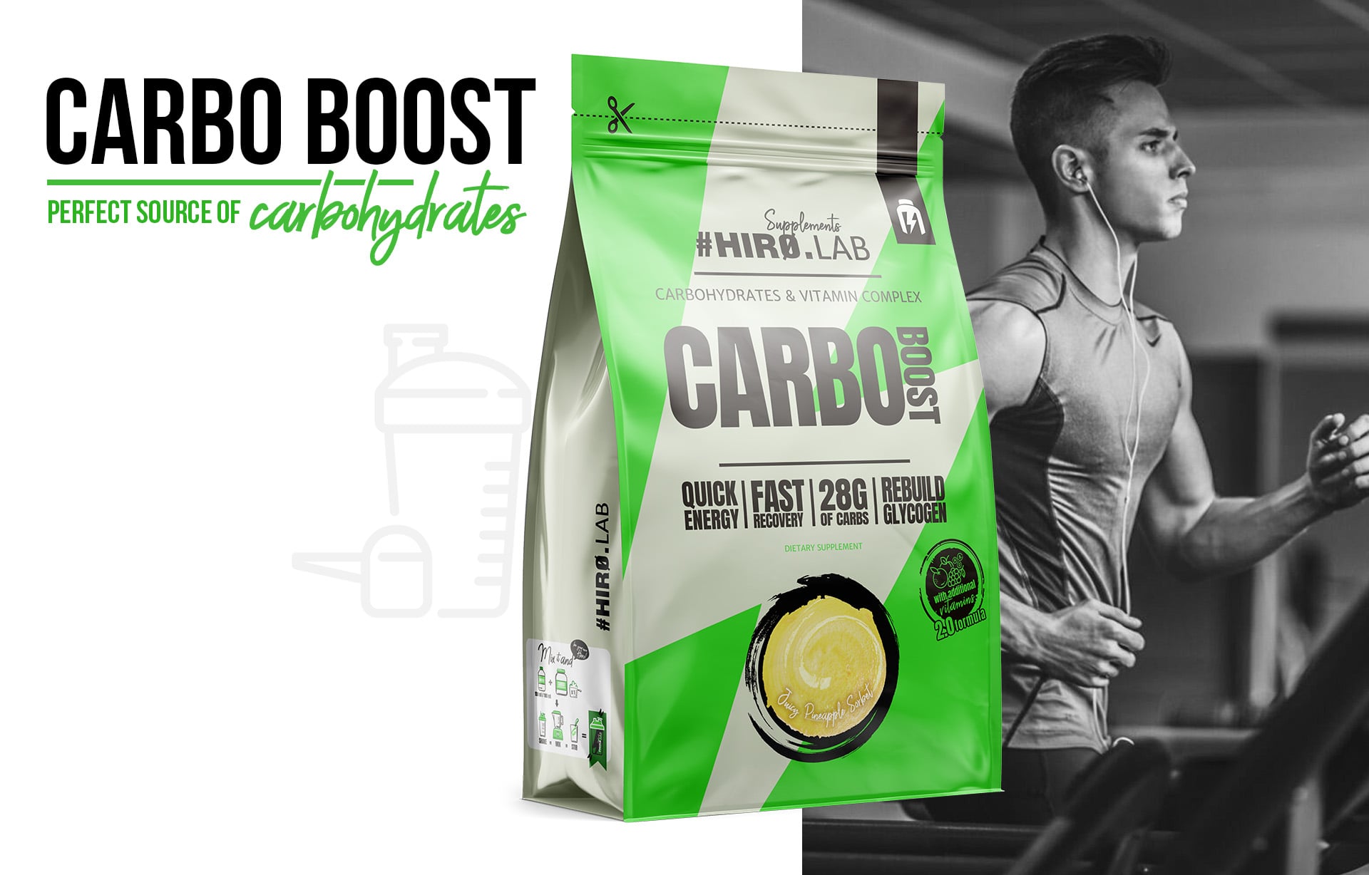 Hiro.Lab - Carbo Boost - Kohlenhydratgetränk auf Maltodextrinbasis