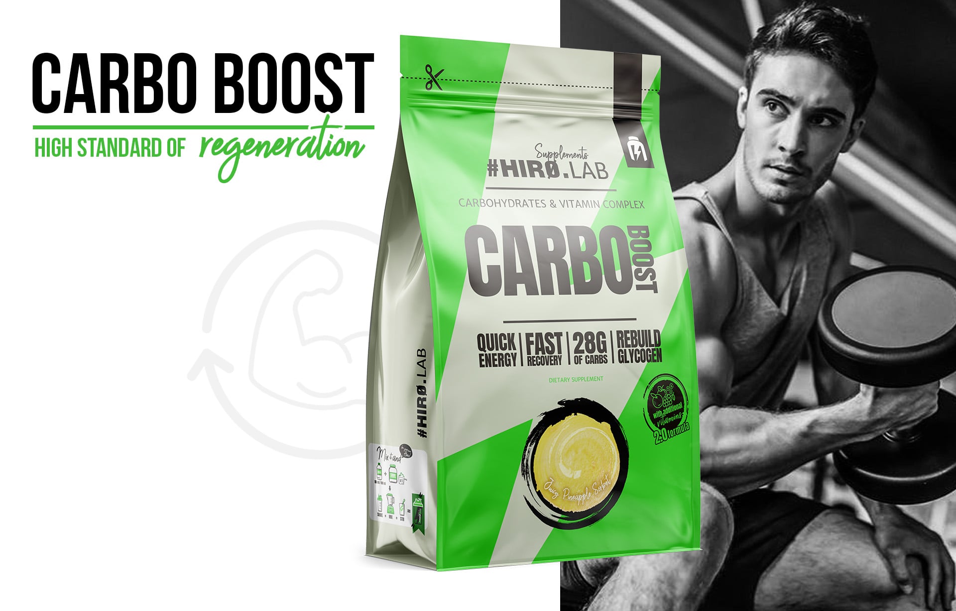 Hiro.Lab - Carbo Boost - Kohlenhydratgetränk auf Maltodextrinbasis