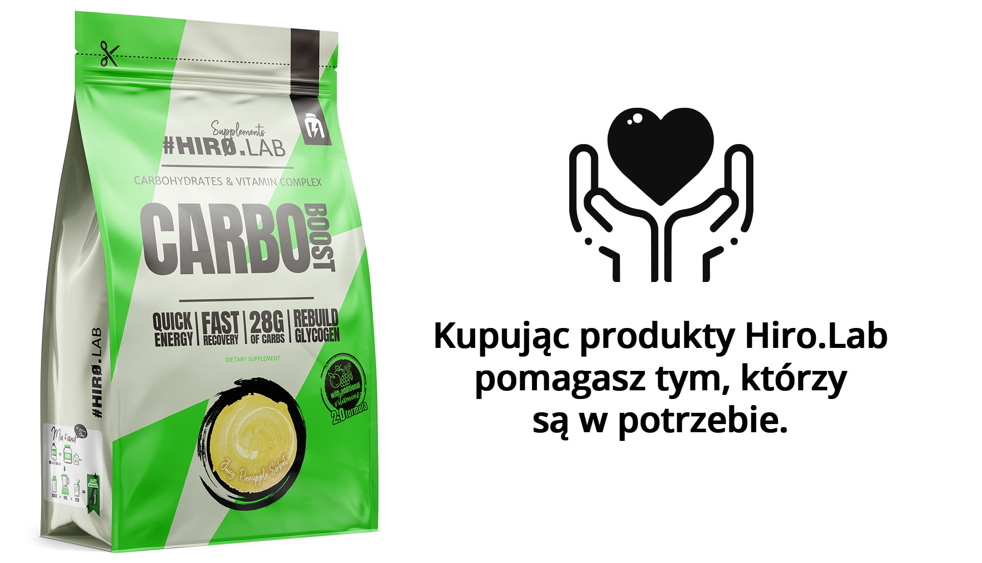 Hiro.Lab - Carbo Boost - Kohlenhydratgetränk auf Maltodextrinbasis