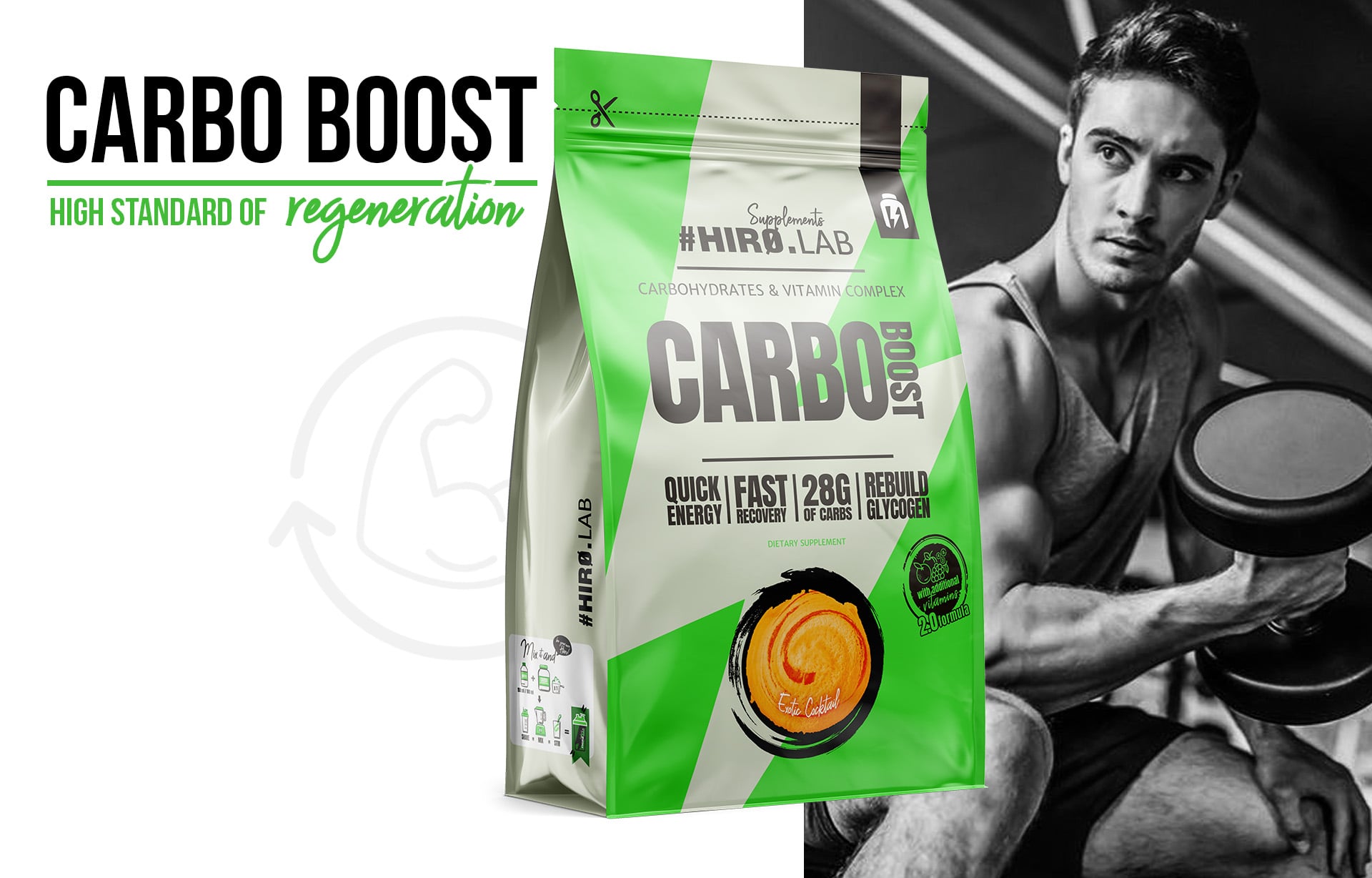 Hiro.Lab - Carbo Boost - Kohlenhydratergänzung auf Basis von Maltodextrin
