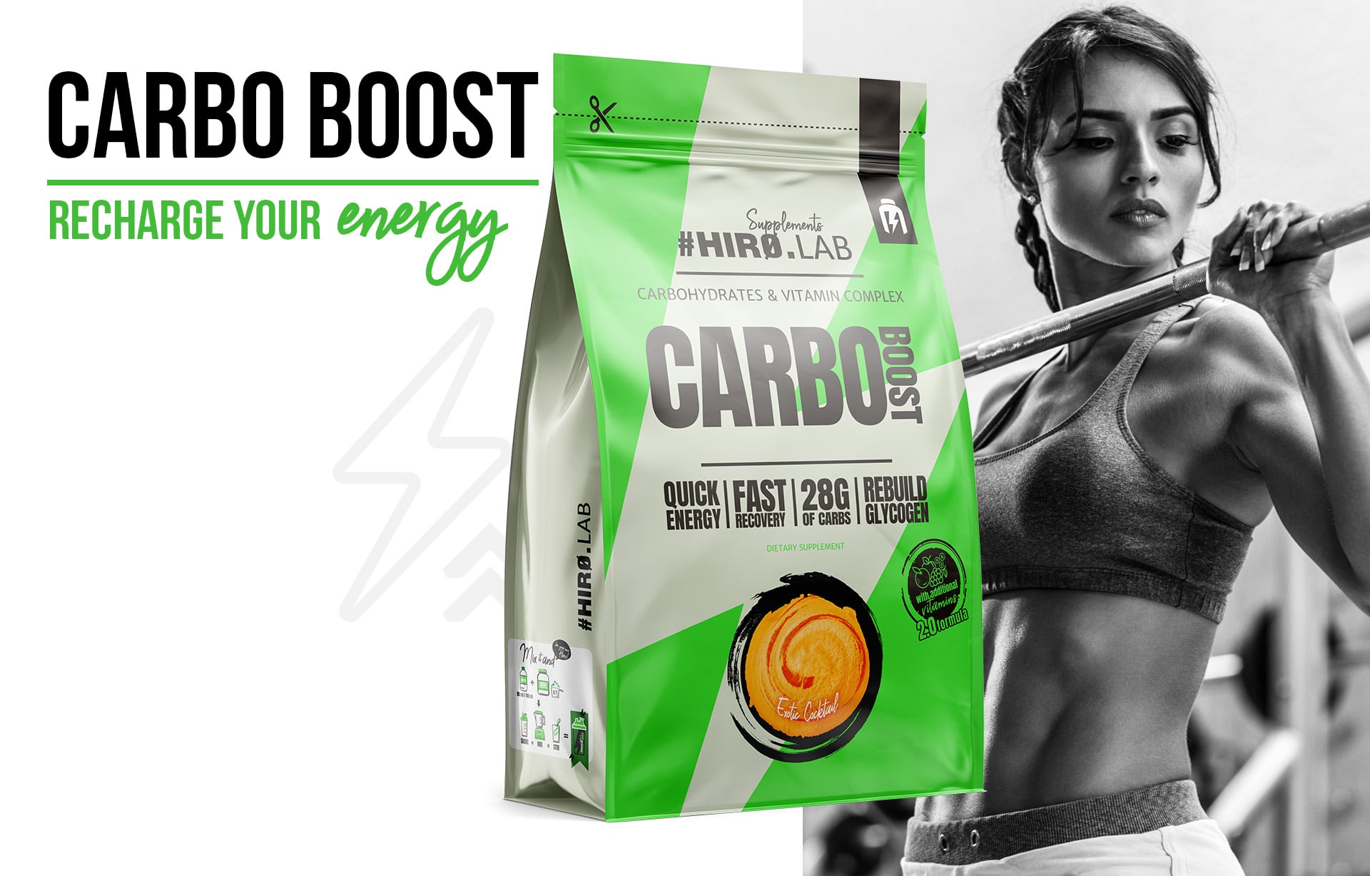 Hiro.Lab - Carbo Boost - Kohlenhydratergänzung auf Basis von Maltodextrin