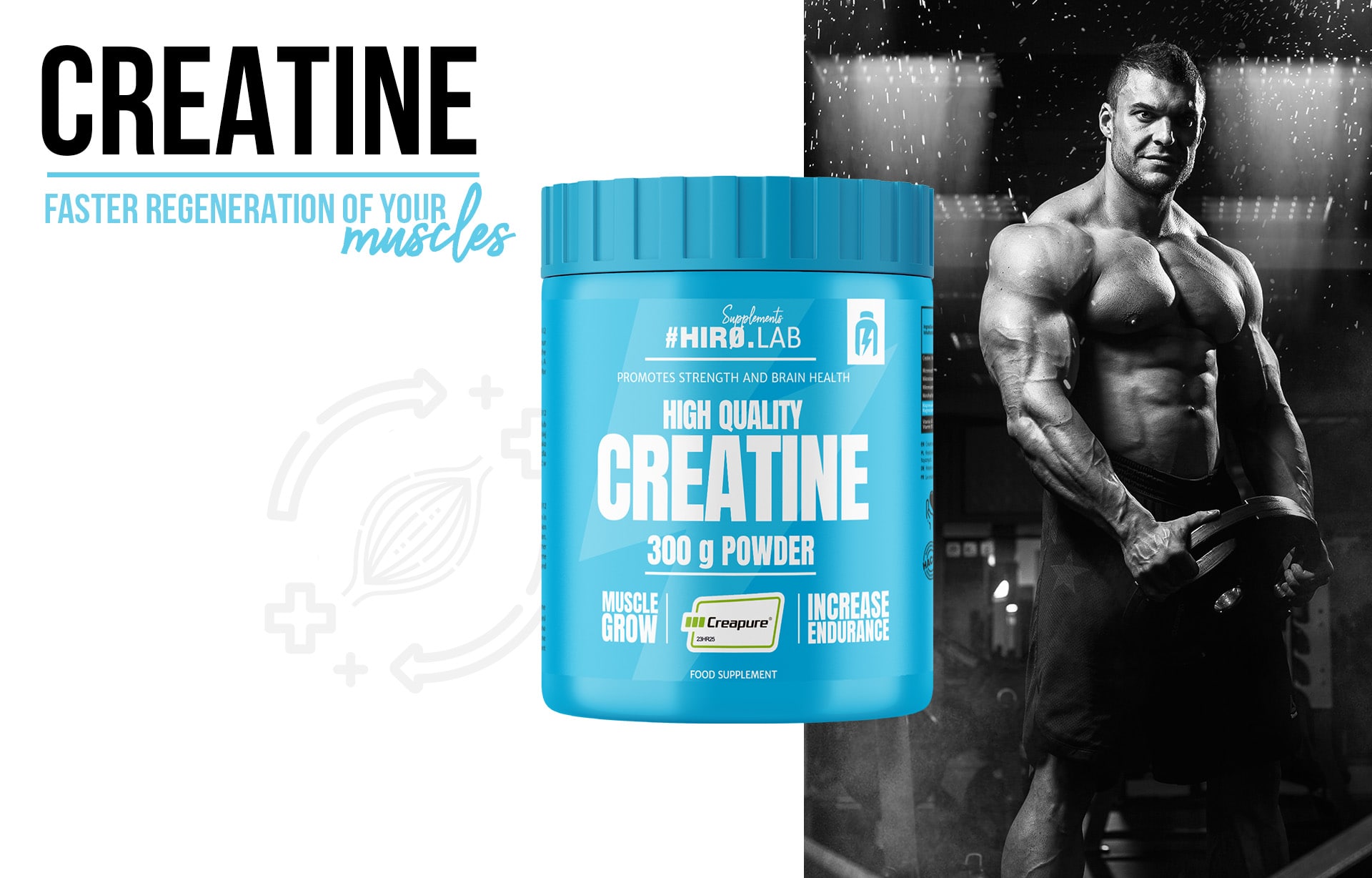 Hiro.Lab - Creapure - patentierter Kreatin-Monohydrat 200 MESH