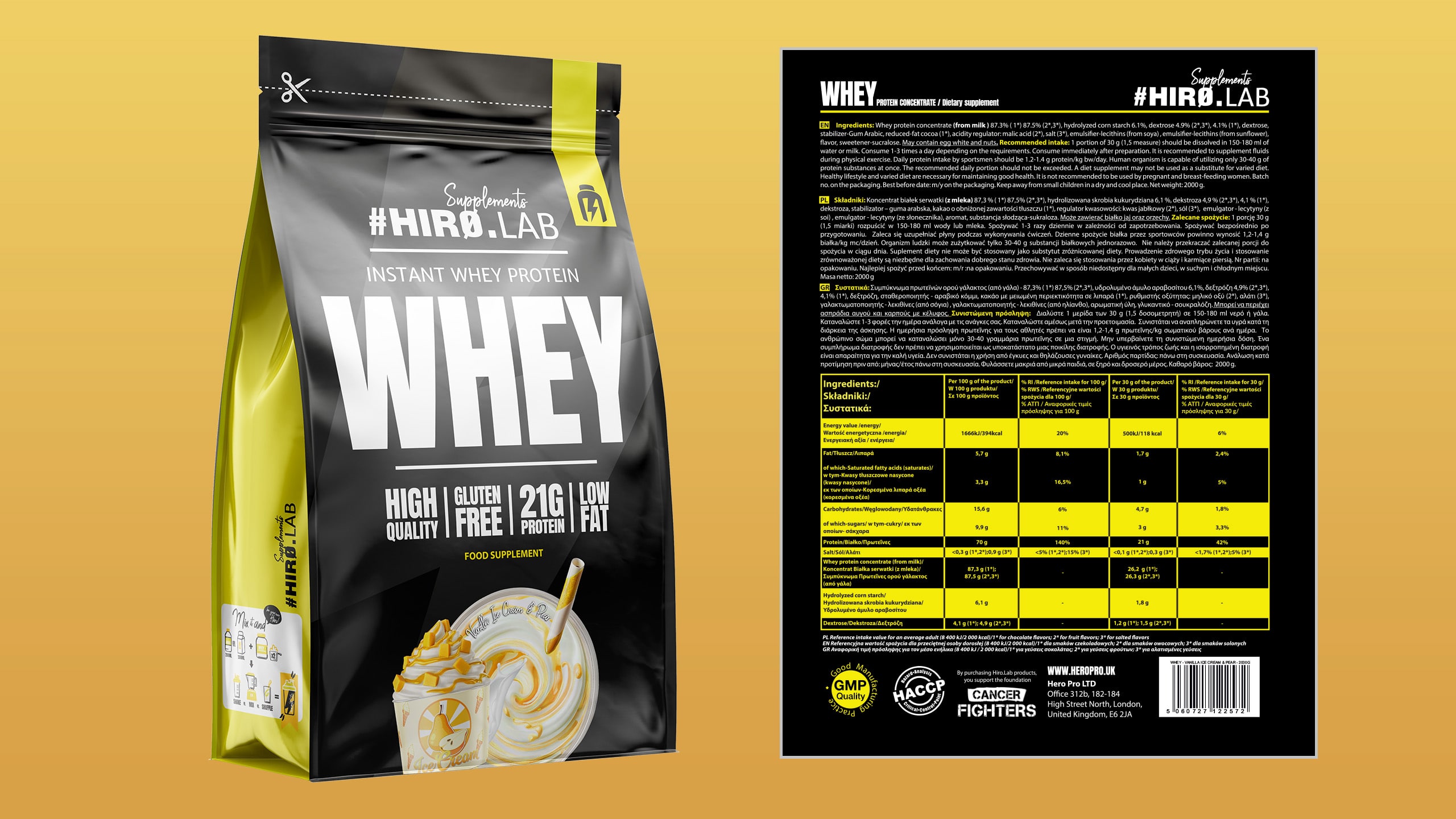 Whey Protein Nahrungsergänzung WPC Molkenprotein Konzentrat