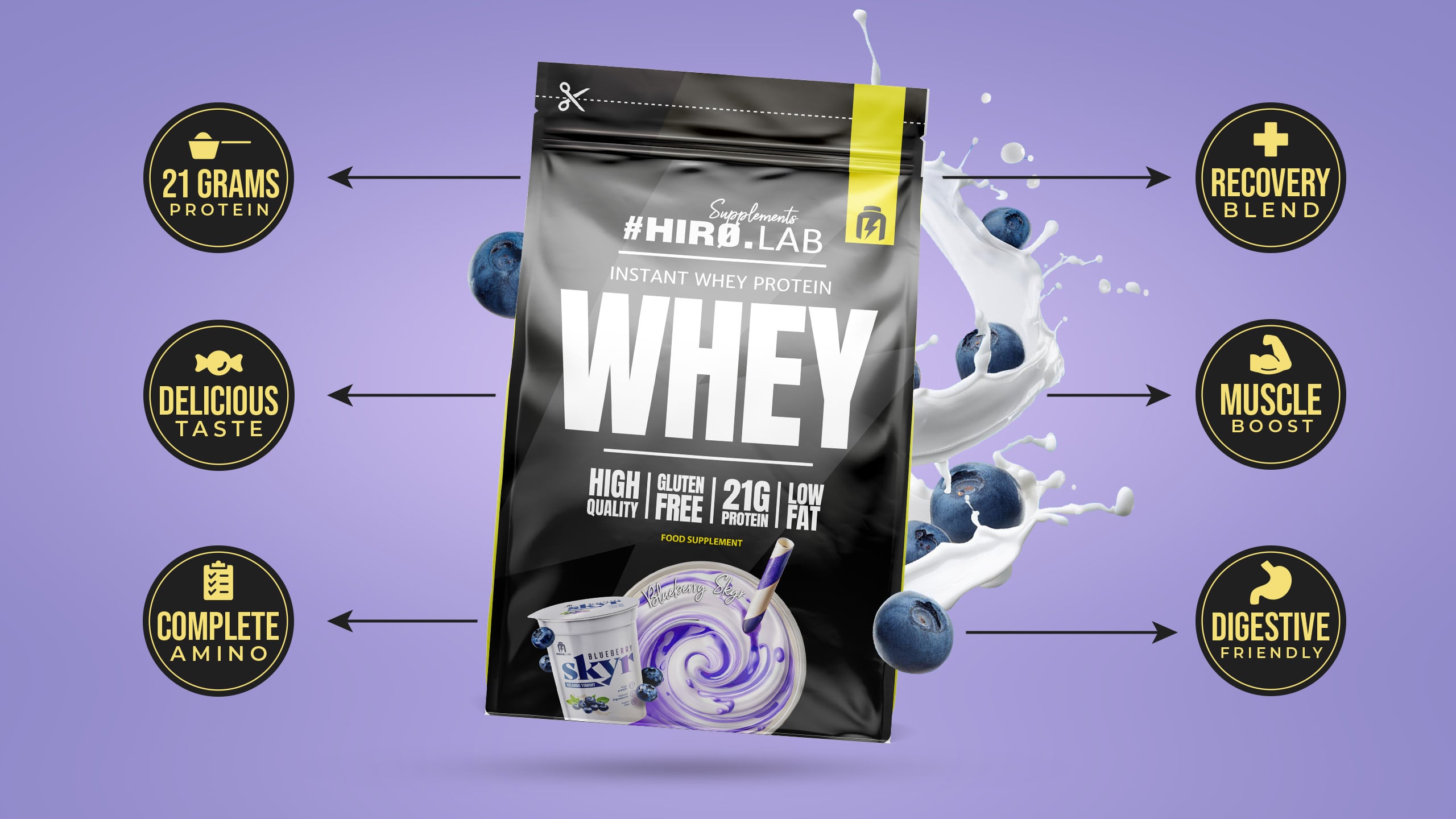 Whey-Protein-Supplement WPC Molkenproteinkonzentrat Molke