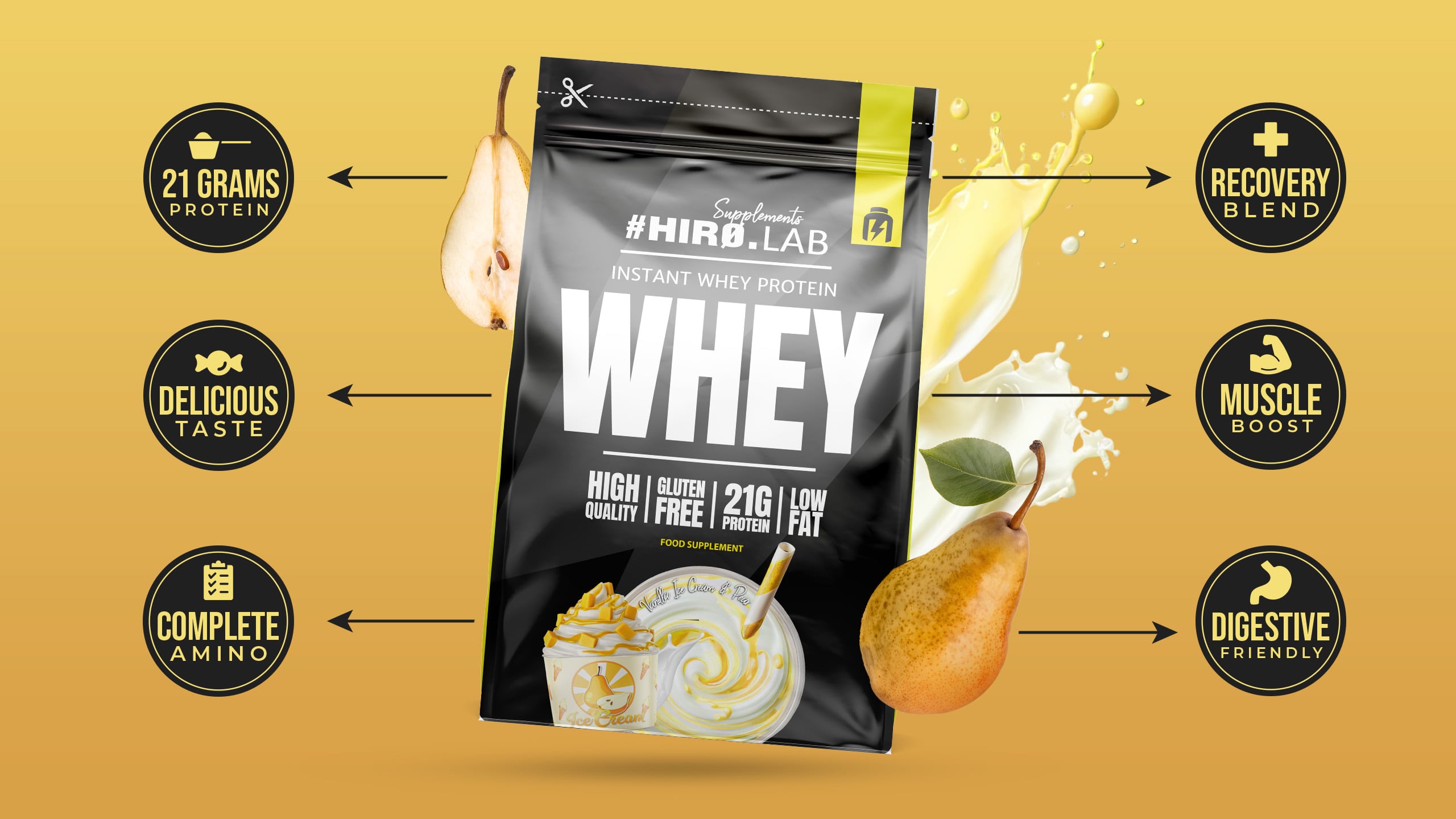 Whey Protein Nahrungsergänzung WPC Molkenprotein Konzentrat