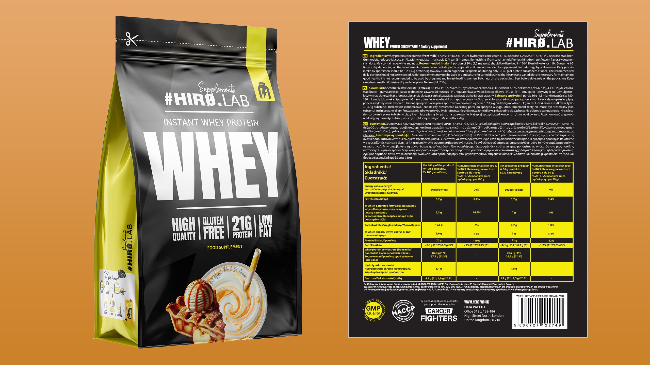 Whey-Protein-Supplement WPC Molkenproteinkonzentrat