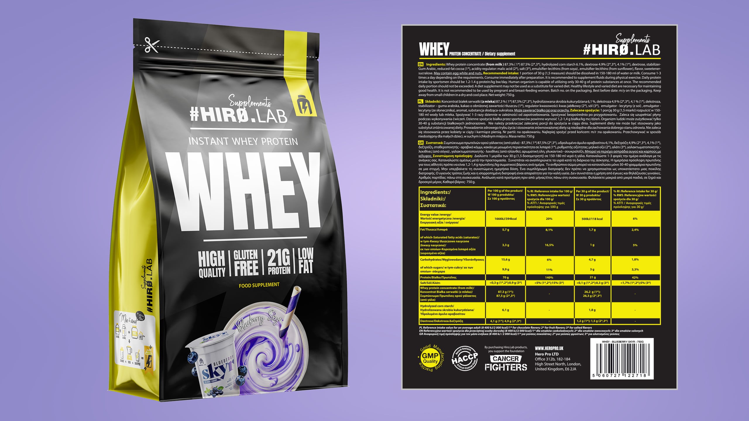 Whey-Protein-Supplement WPC Molkenproteinkonzentrat Molke