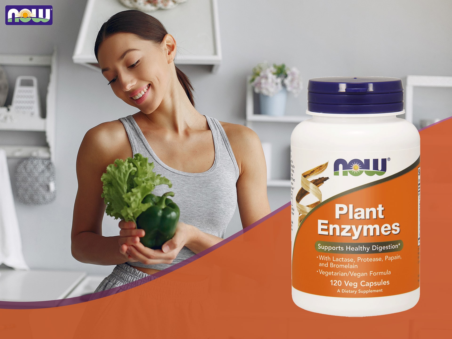 NOW - Plant Enzymes - enzymy trawienne