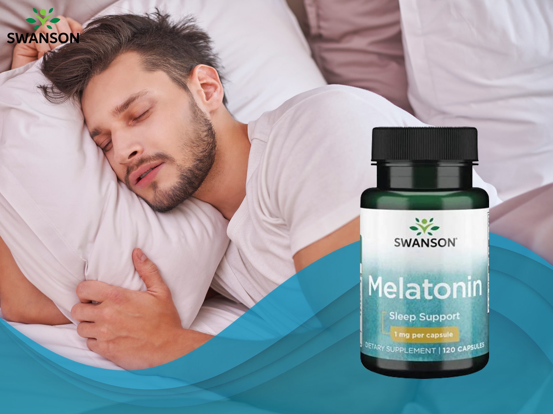 Swanson - Melatonin 1mg - Unterstützung für tiefen Schlaf