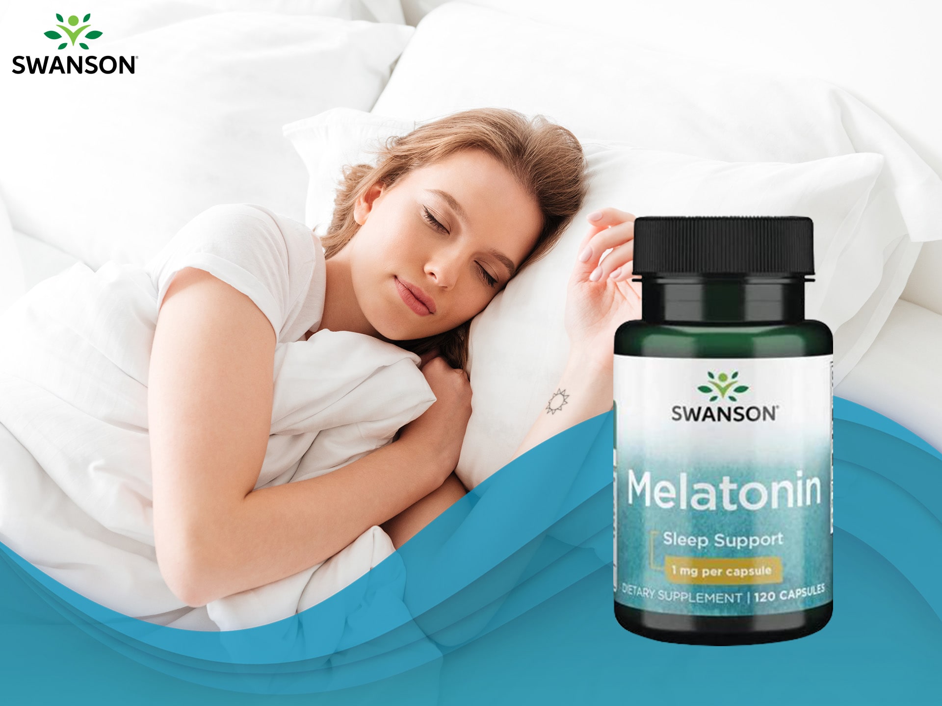 Swanson - Melatonin 1mg - Unterstützung für tiefen Schlaf