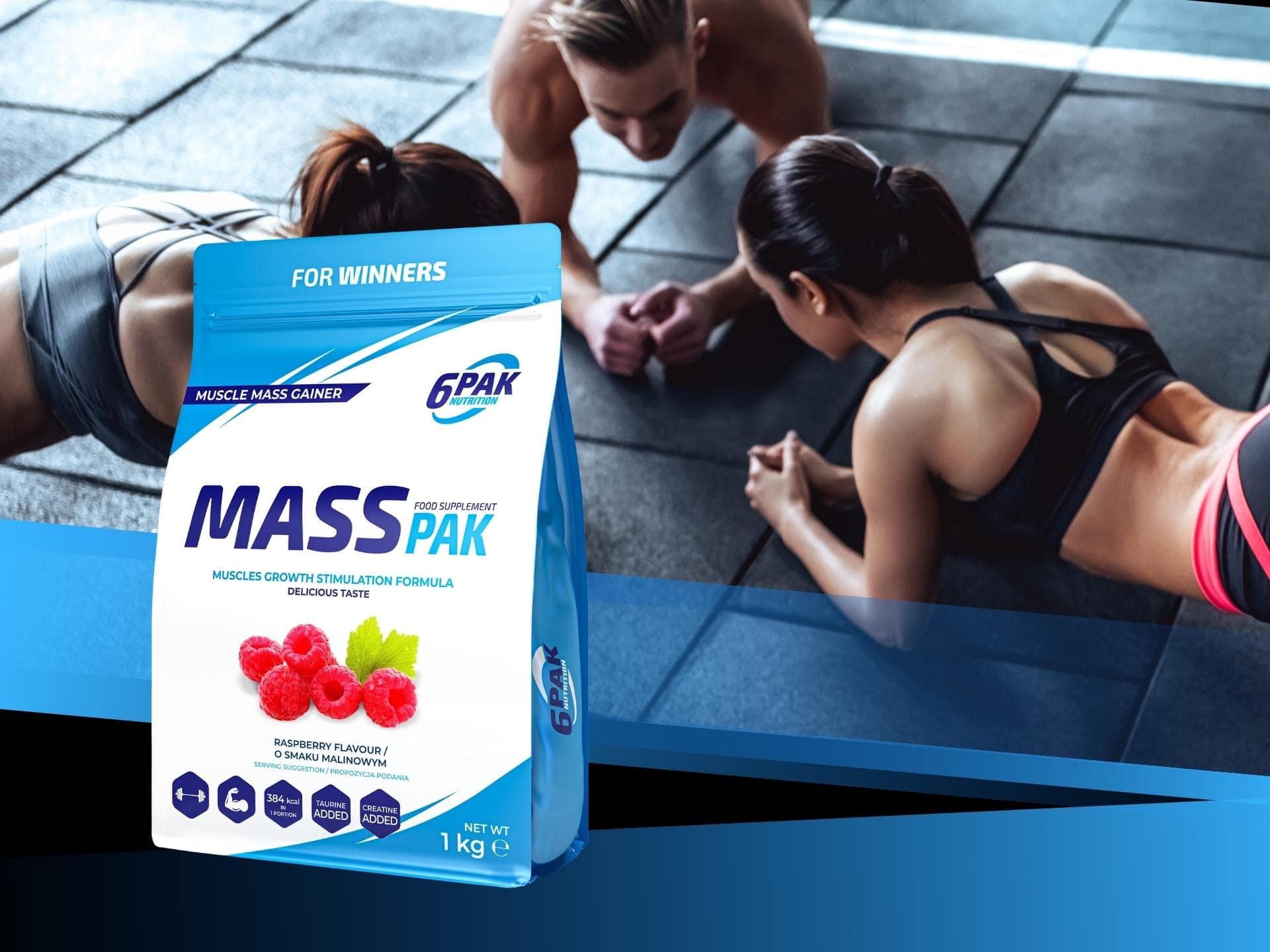 Kohlenhydrat- und Proteinergänzung mit Kreatin - MassPak