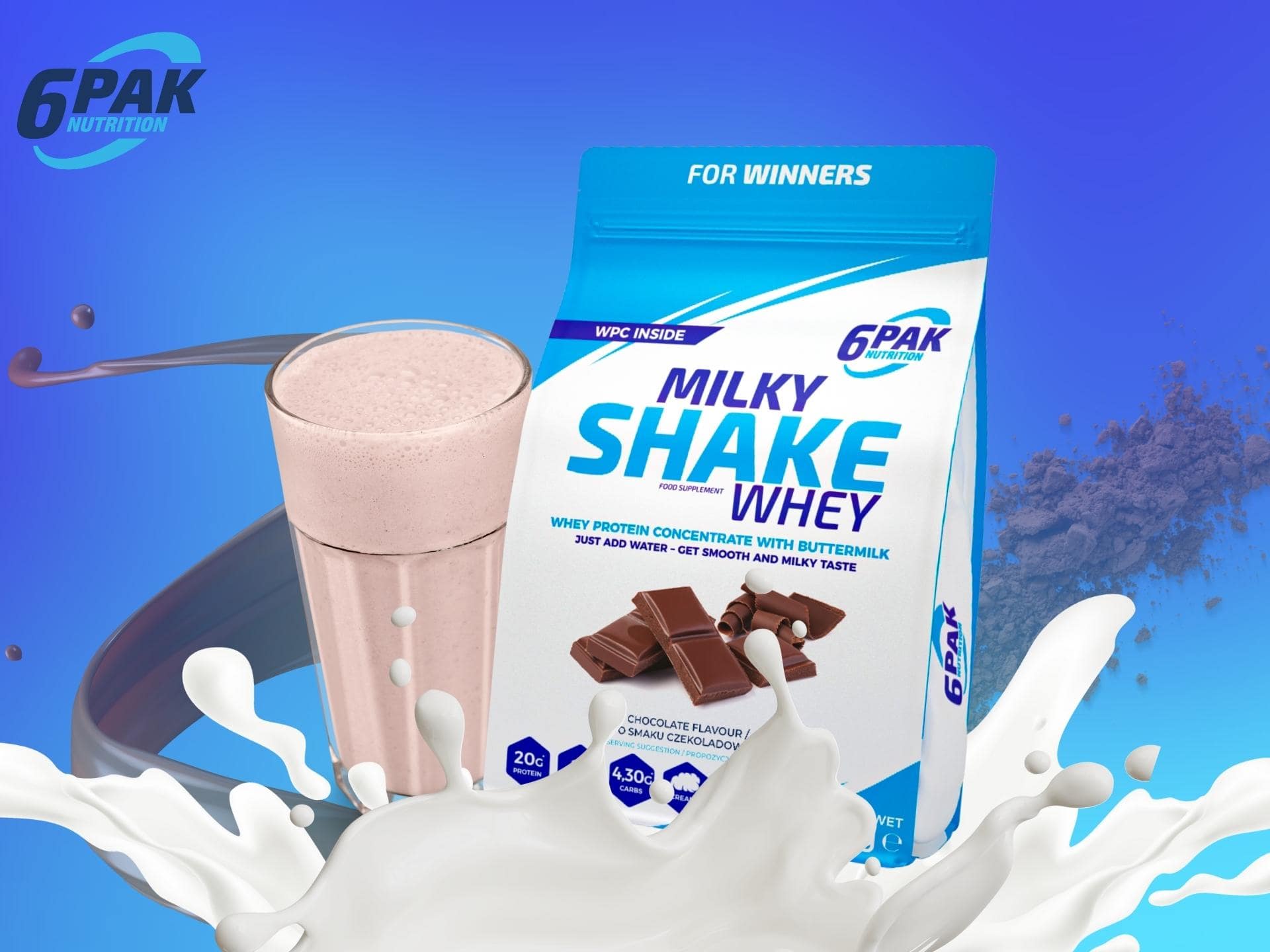 6Pak Nutrition - Schokoladenproteinergänzung
