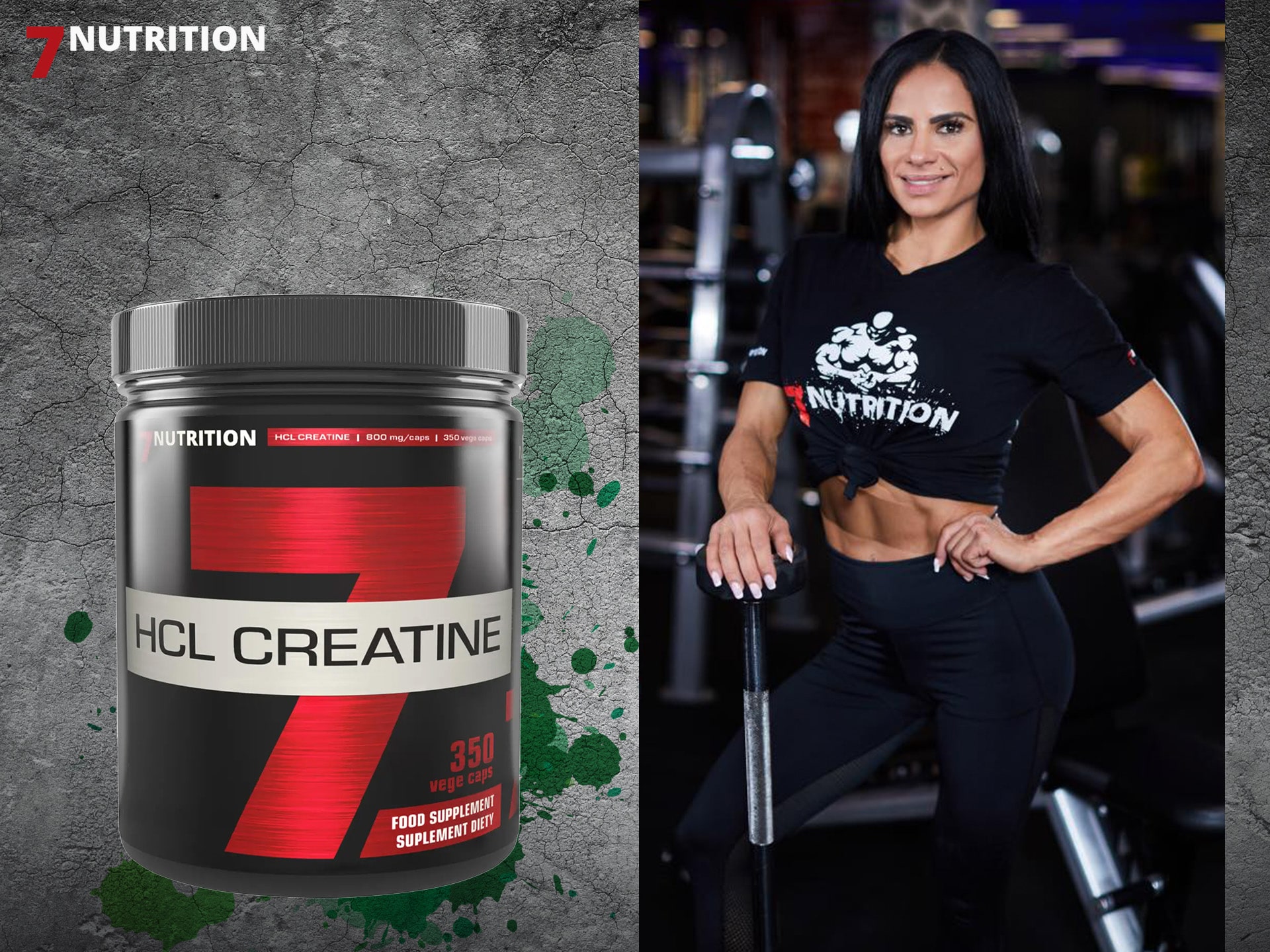 7Nutrition - Creatin-Hydrochlorid in Kapseln - HCL Creatine