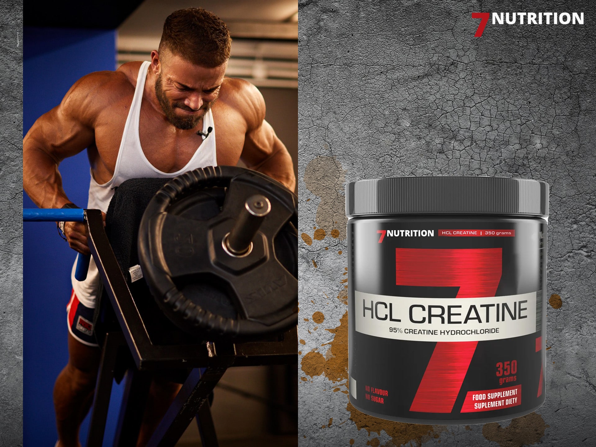 7Nutrition - HCL Creatine - Geschmacksneutral - 350g