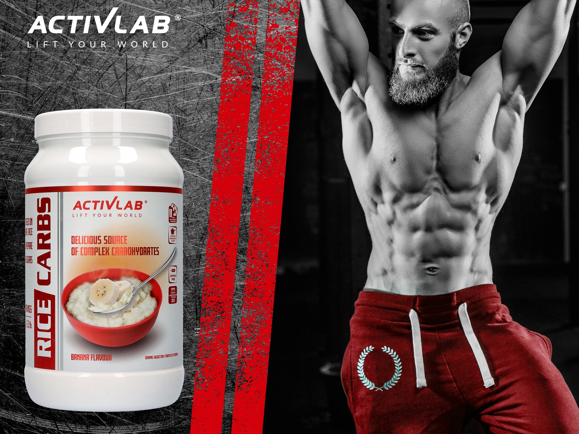 Activlab - Rice Carbs - 1000g - Banana