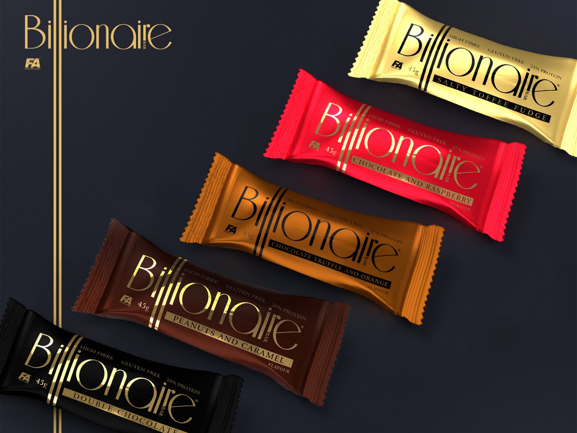 FA - Billionaire Protein Bar - hochproteinhaltiger Riegel 