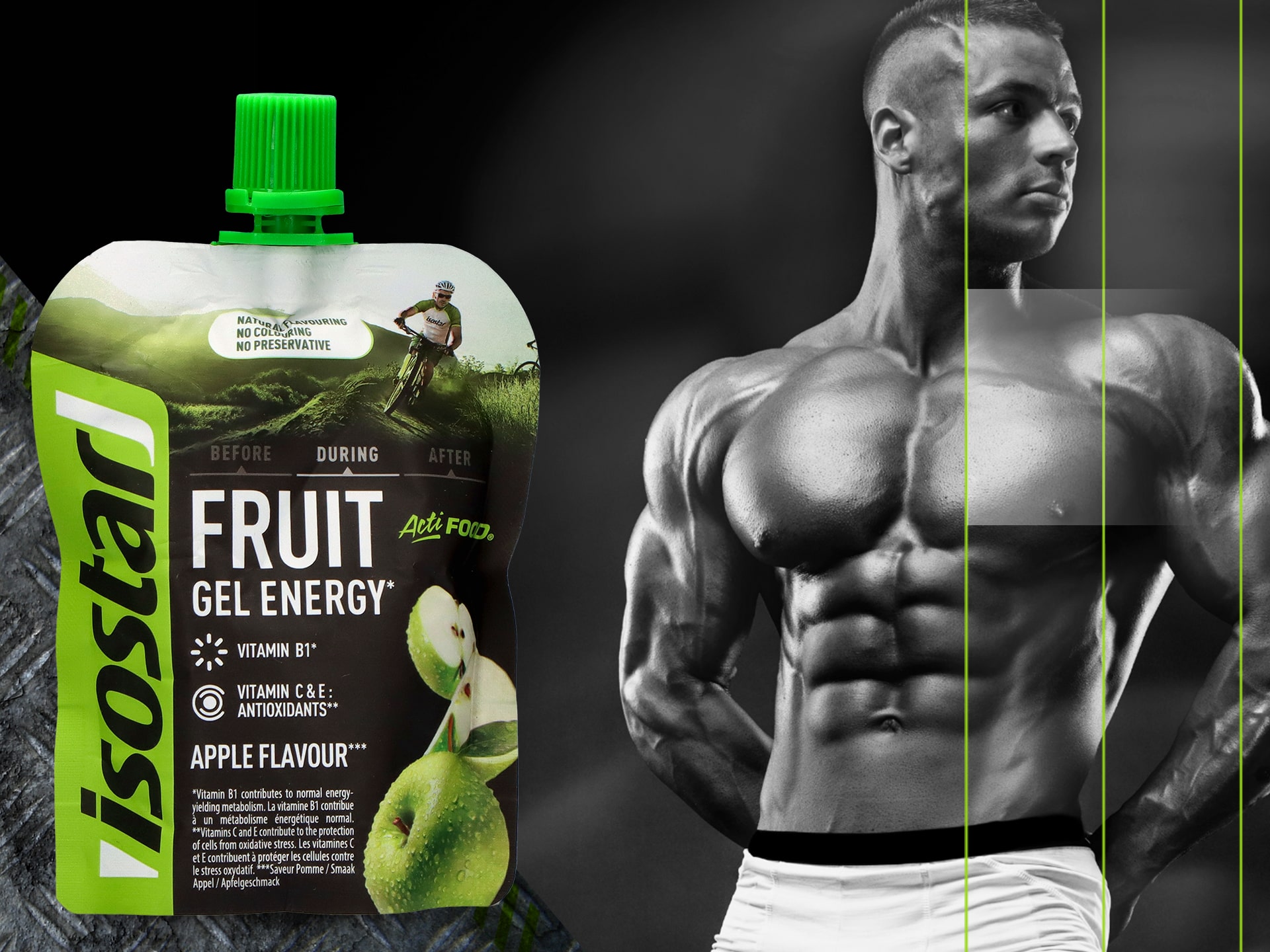 Isostar - fruchtiges Energiegel Apfel