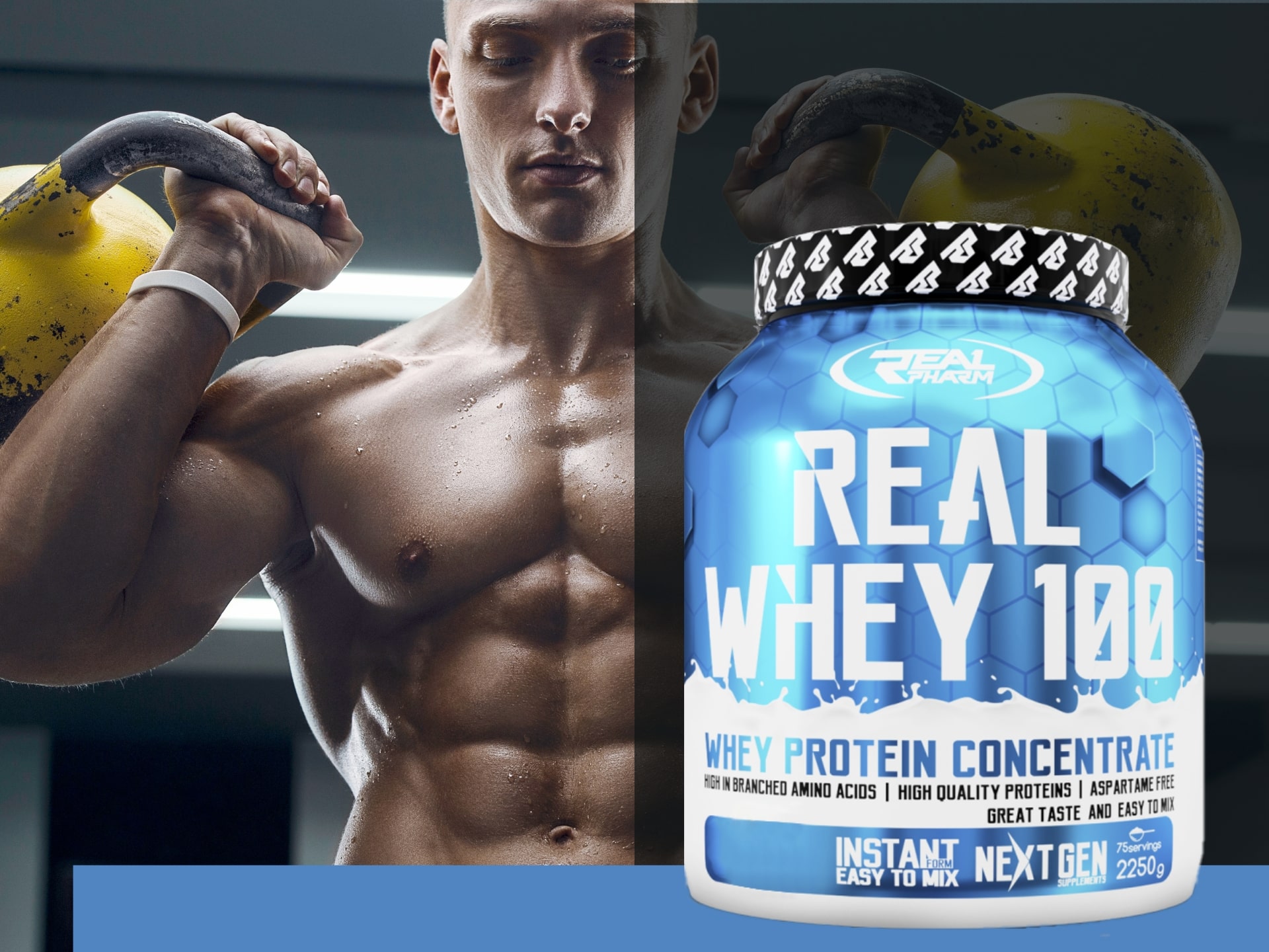 Real Pharm - Real Whey 100 - Molkenprotein-Konzentrat