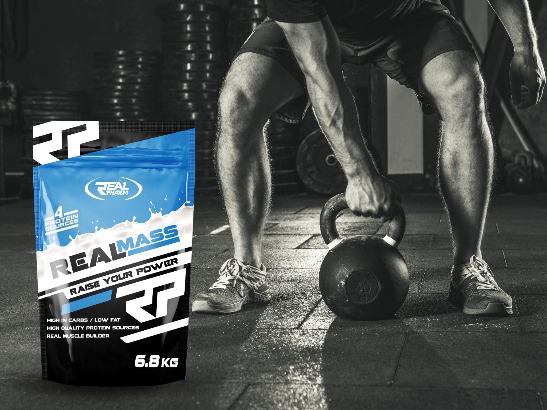 Real Pharm - gainer für Masse Real Mass 6800g