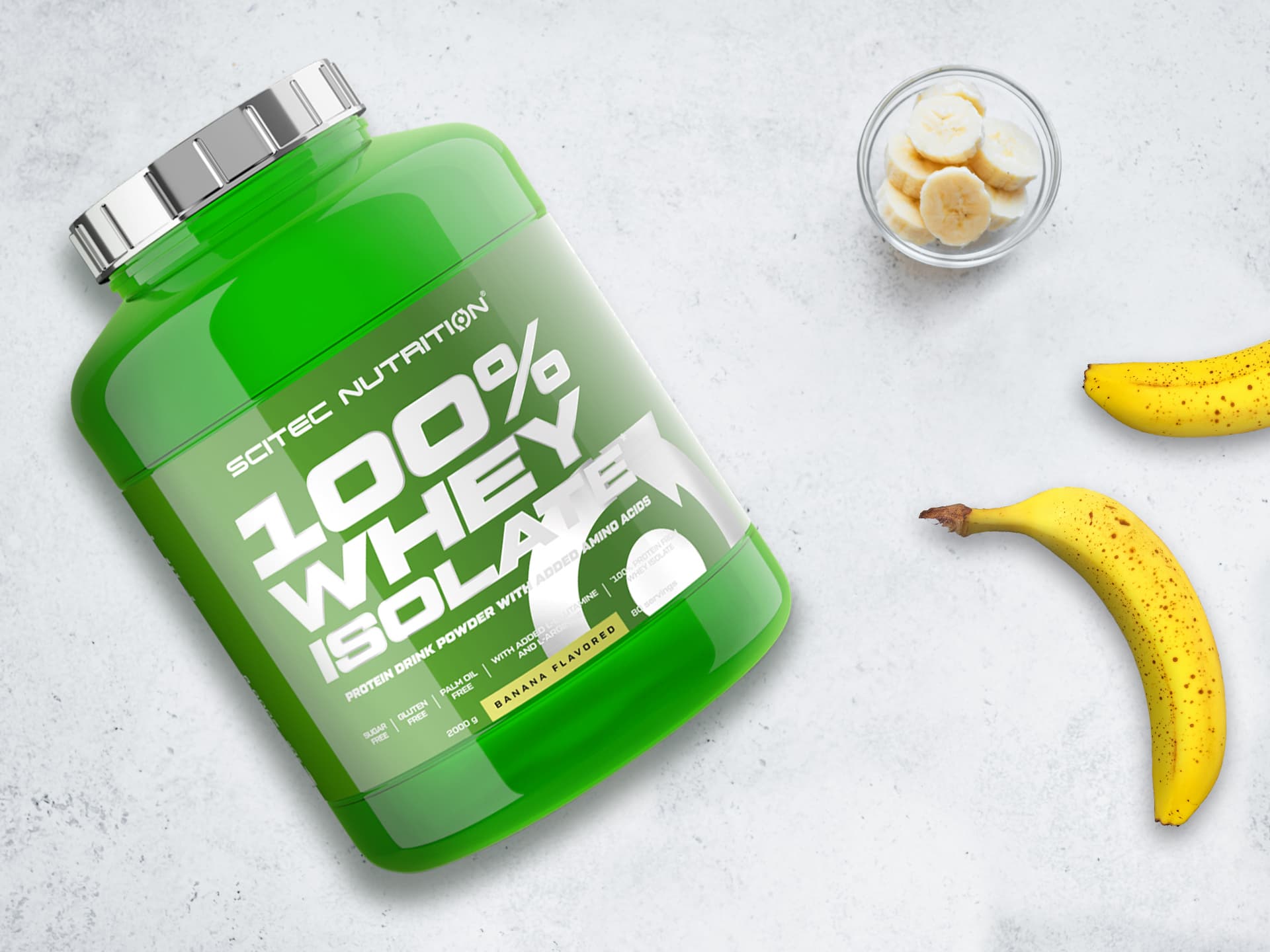 Scitec - 100% Whey Isolate - 2000g - Banana