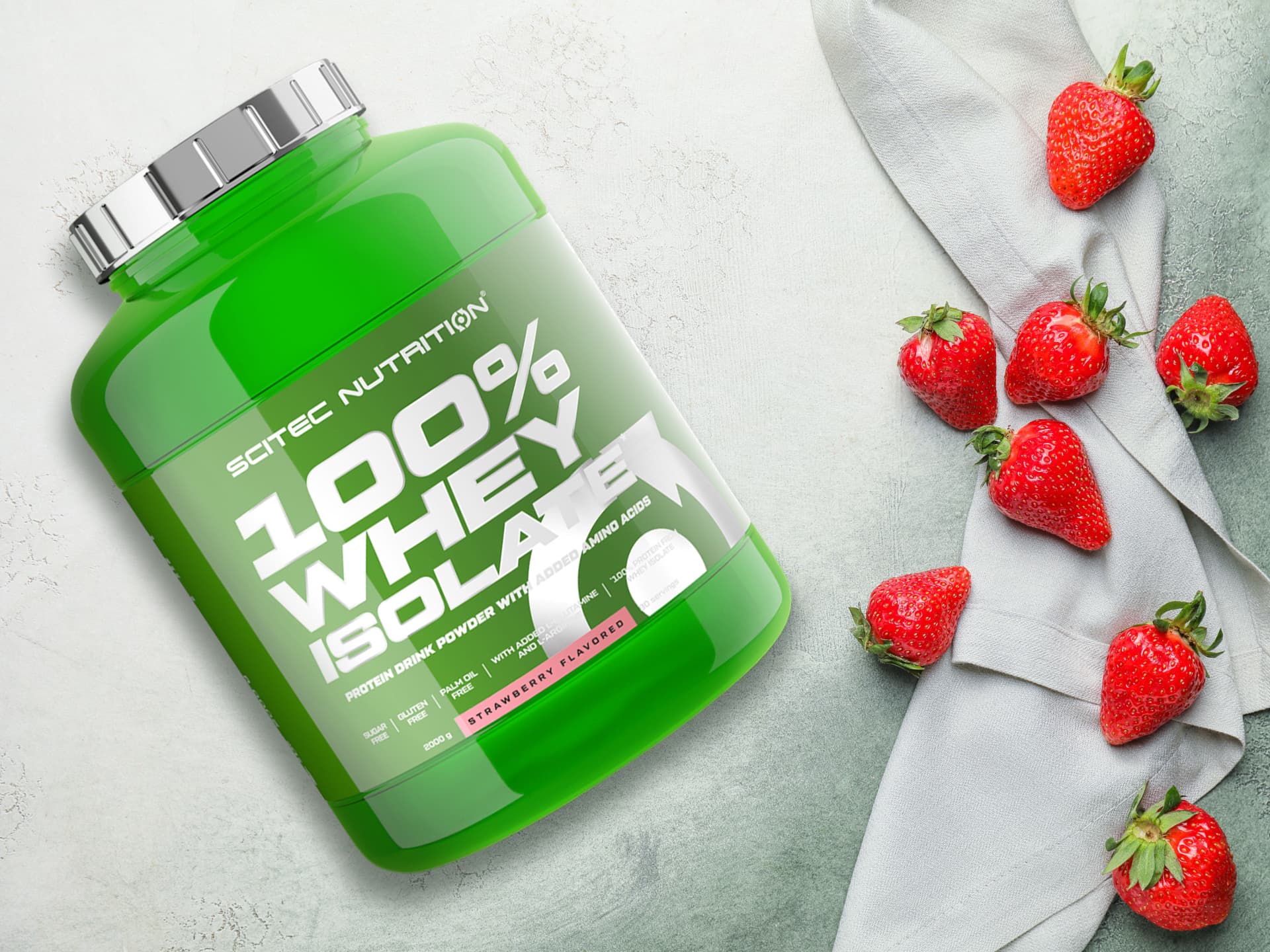 Scitec - 100% Whey Isolate - 2000g - Strawberry