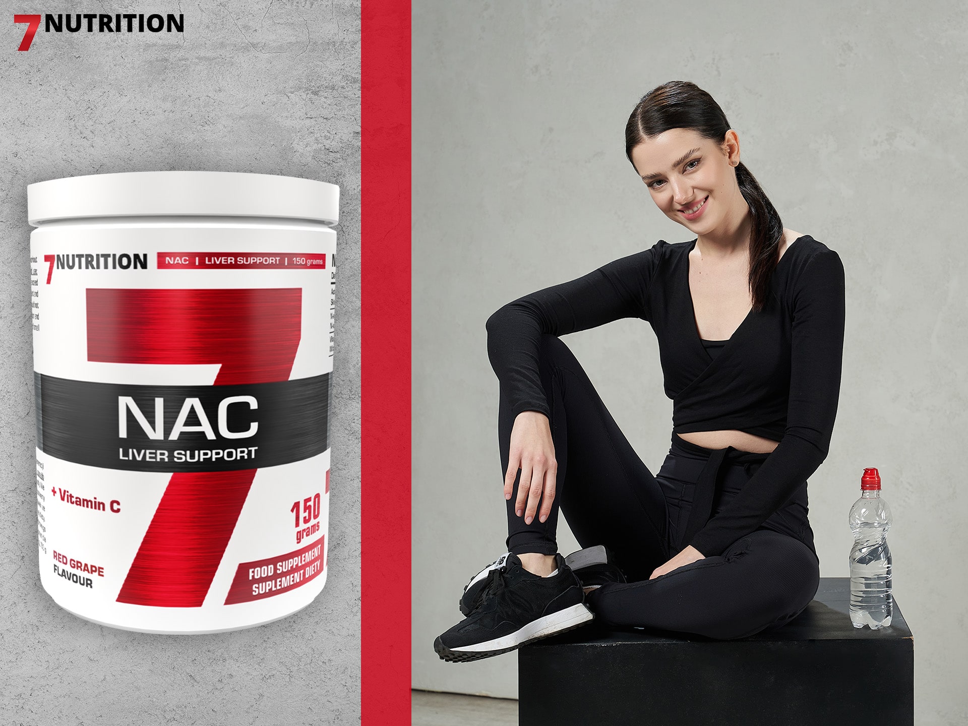 7 Nutrition - NAC mit Vitamin C - Antioxidantien, Unterstützung der Leberentgiftung