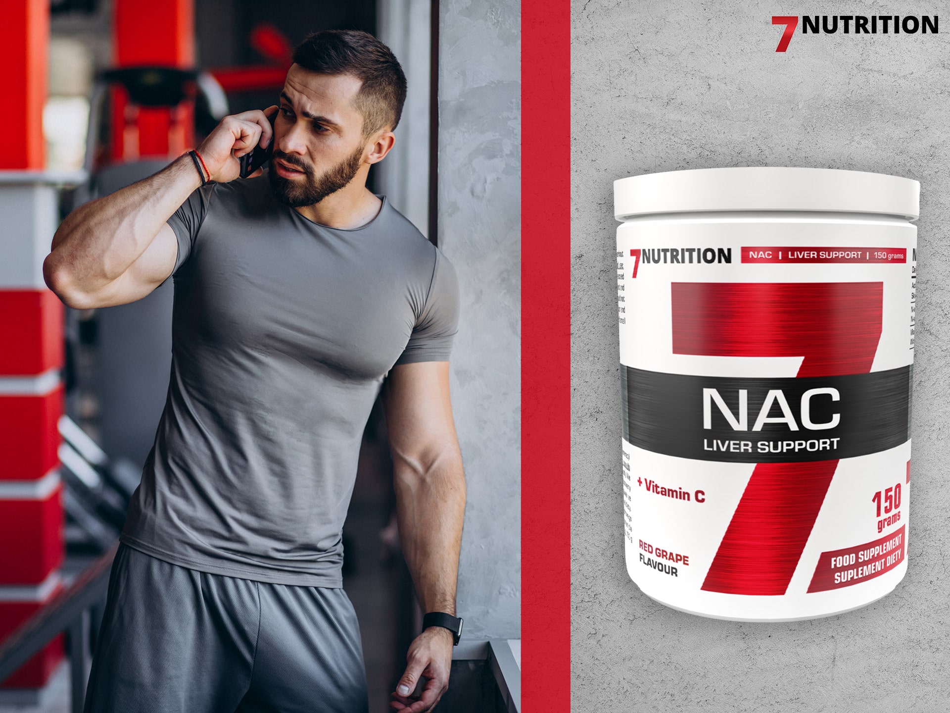 7 Nutrition - NAC mit Vitamin C - Antioxidantien, Unterstützung der Leberentgiftung