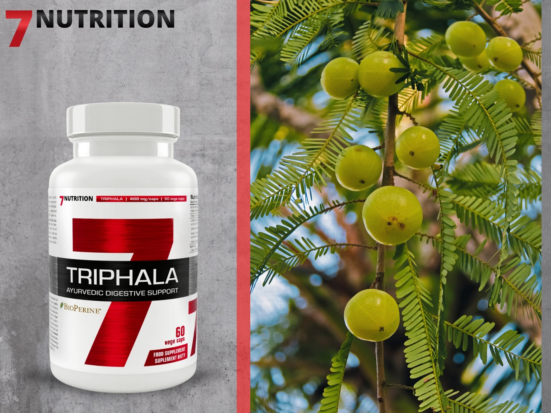 7 Nutrition Triphala - Stärkung des Körpers, Ayurveda