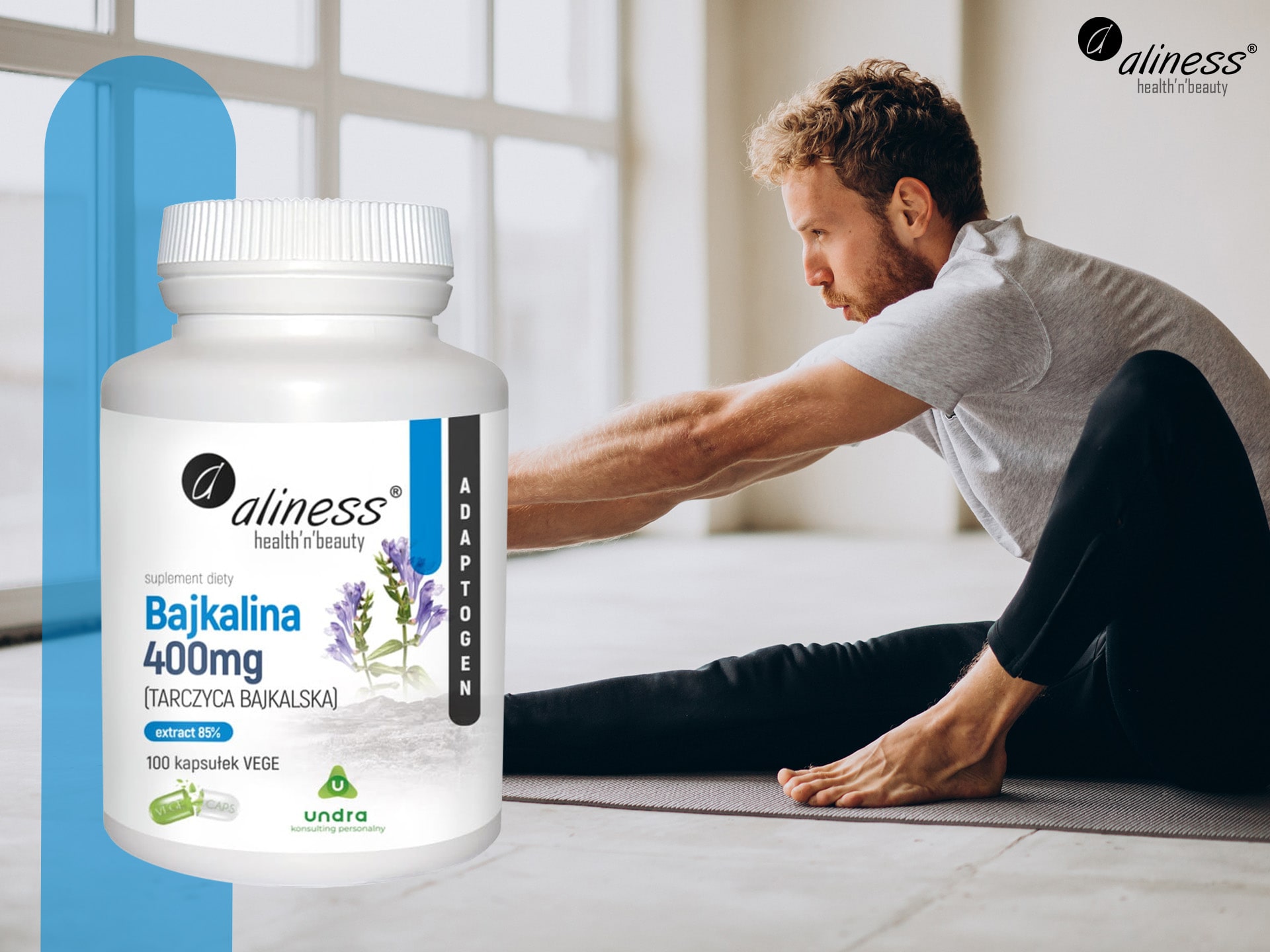 Aliness - Bajkalina - adaptogen, Antioxidans, Unterstützung des Körpers, der Gelenke und der Muskeln
