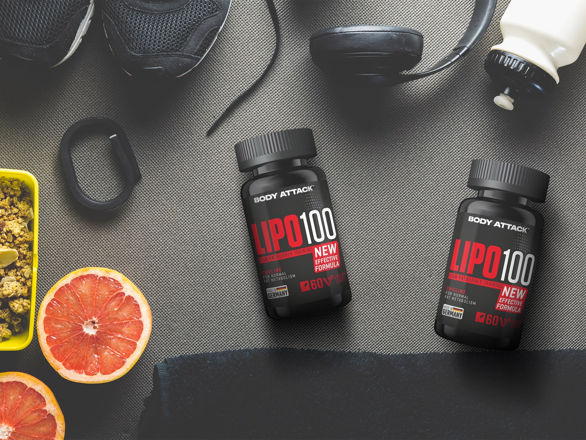 Koffein, Guarana, Brennnessel, Orange - fettverbrennende Zutaten