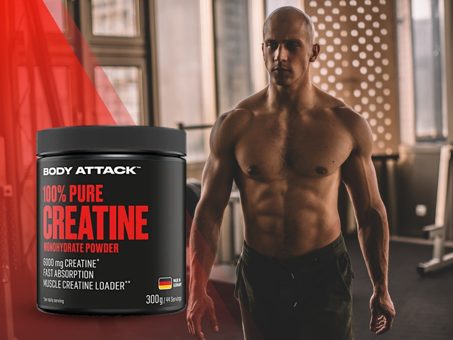 BODY ATTACK 100% Pure Creatine - 300g - Natural
