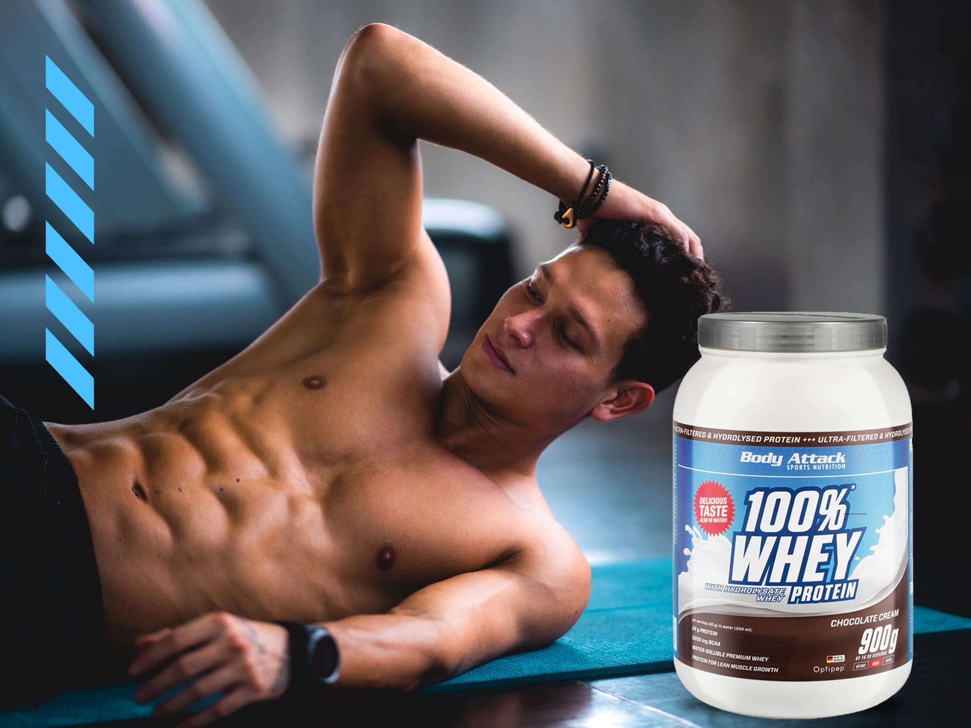BODY ATTACK 100% Whey Protein - 900g - Vanilla WPC