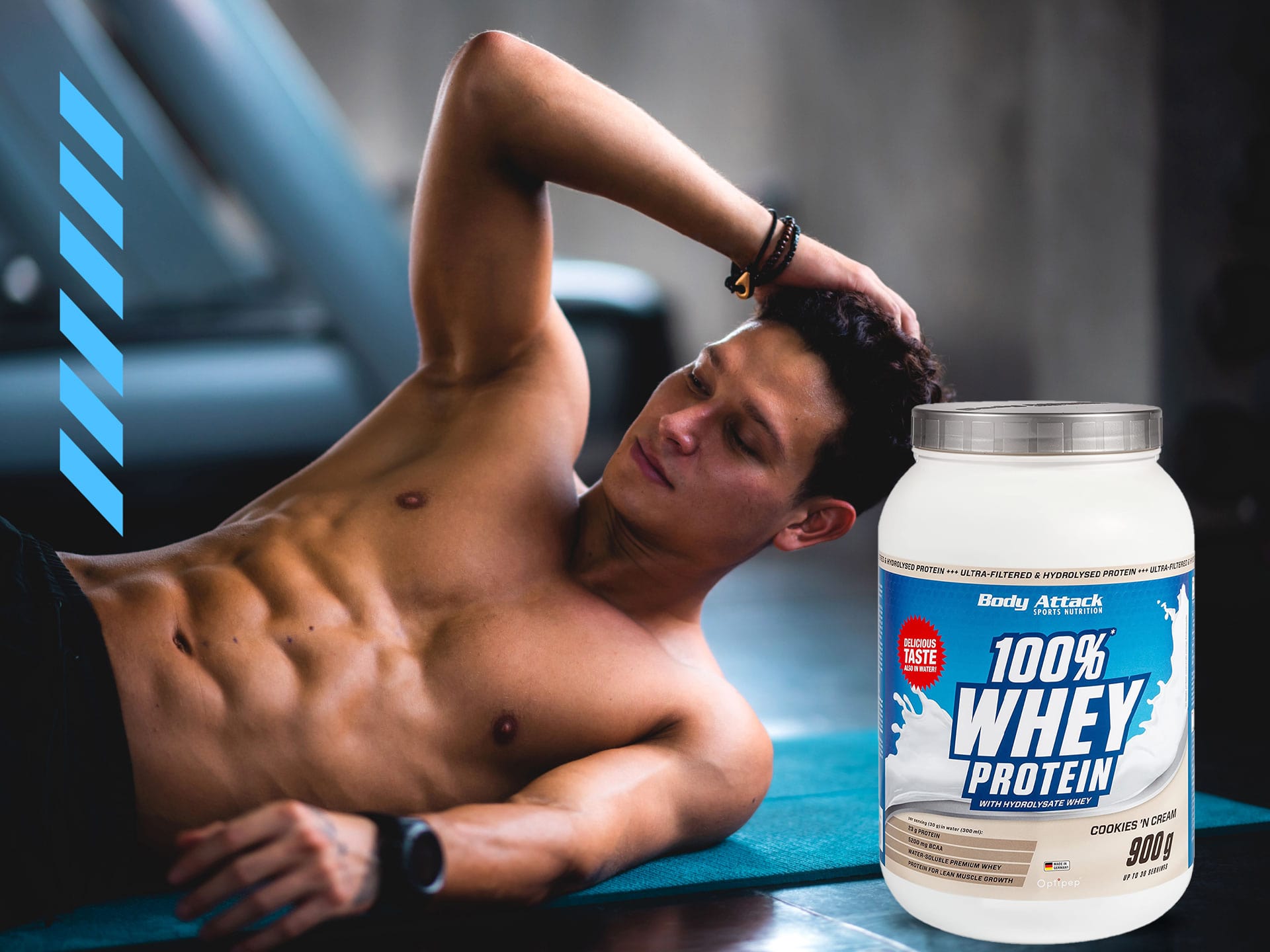 BODY ATTACK 100% Whey Protein - 900g - Vanilla WPC
