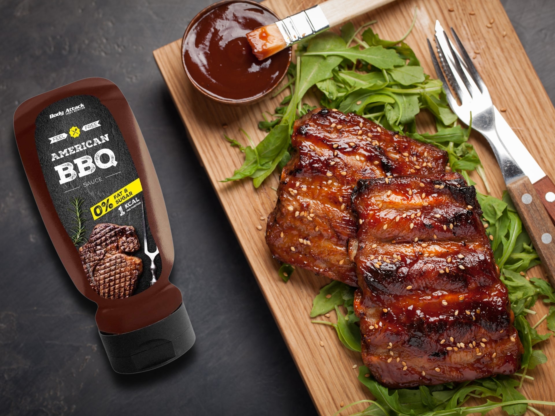 American BBQ Sauce - kalorienarme Sauce für Fleisch und Grill