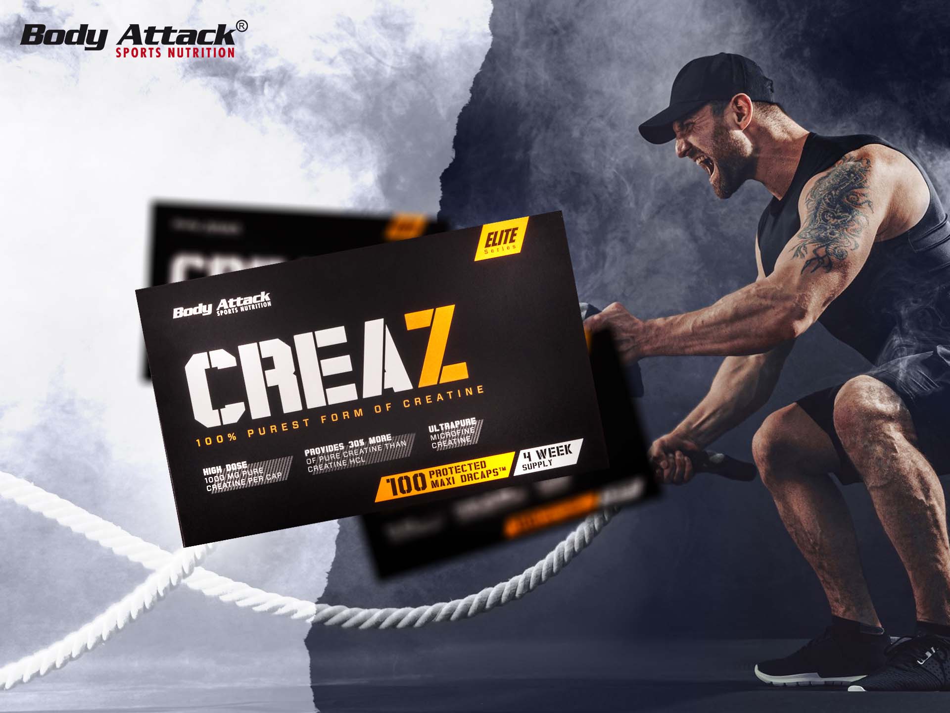 Body Attack - CREAZ - wasserfreies Kreatin