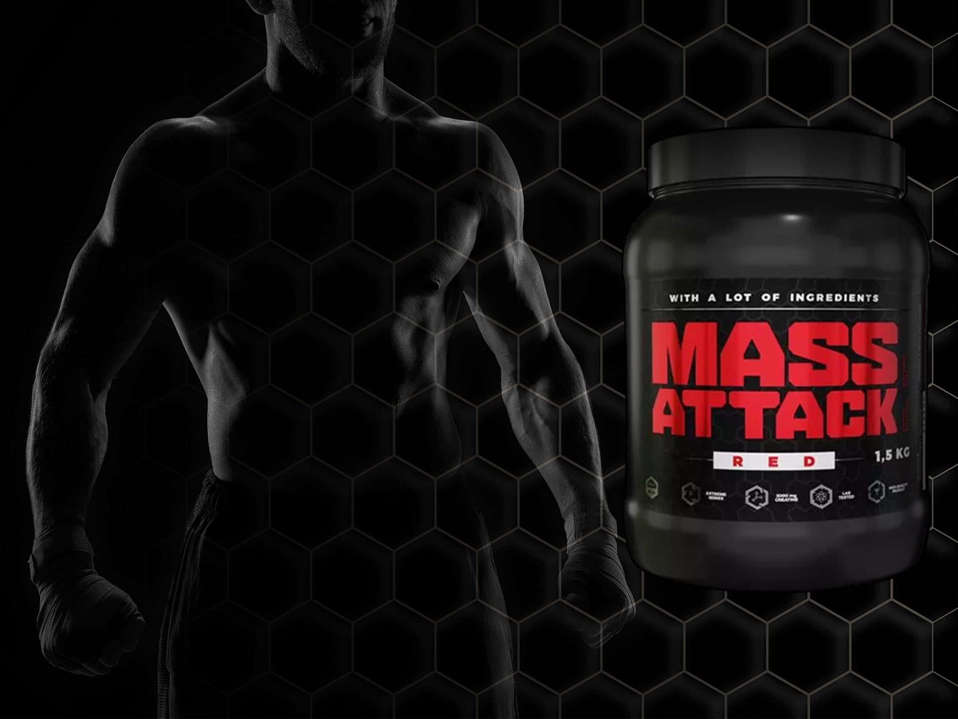 MAss Attack Red - FitLabs - gainer na masę