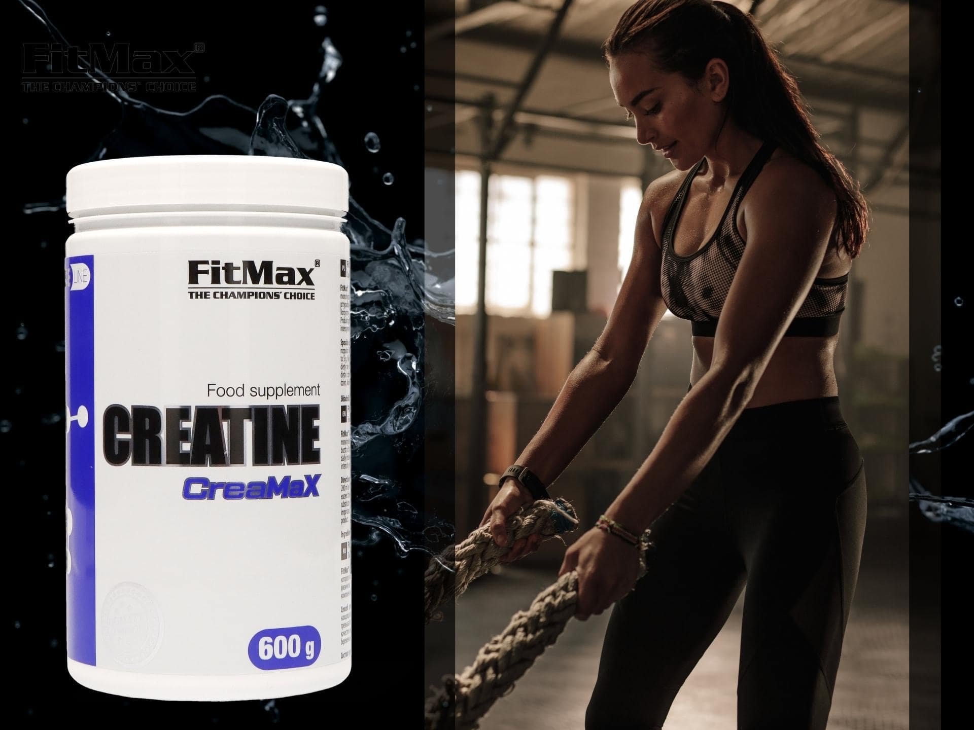 FitMax - Kreatinmonohydrat - Creatine CreaMax - 600g