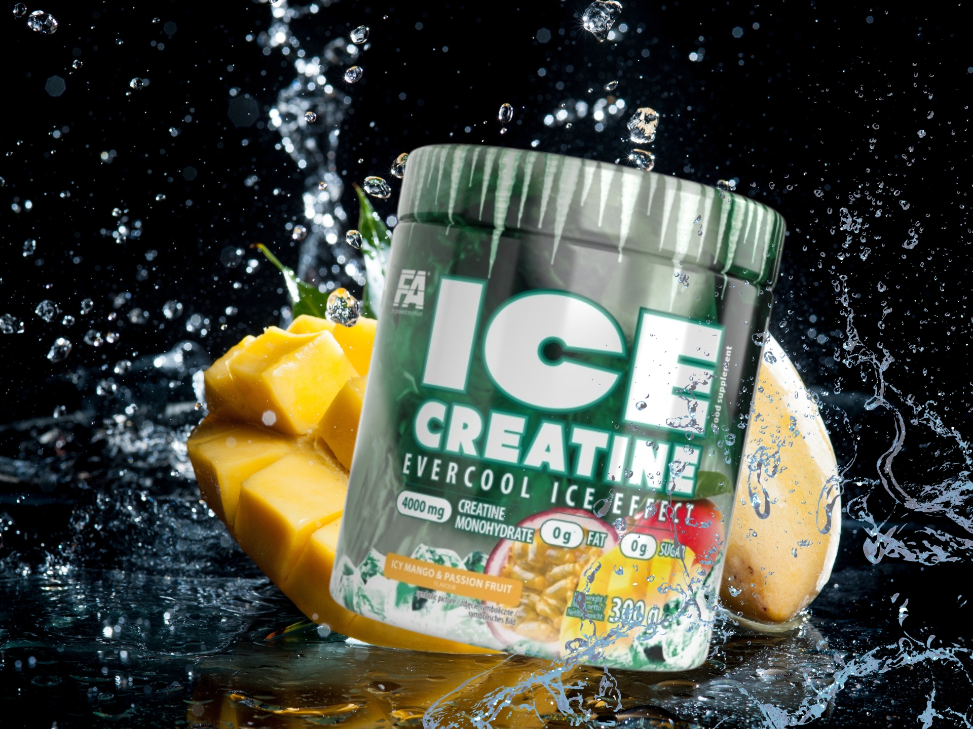 Icy Mango Passion Fruit 300 g Ice Creatine