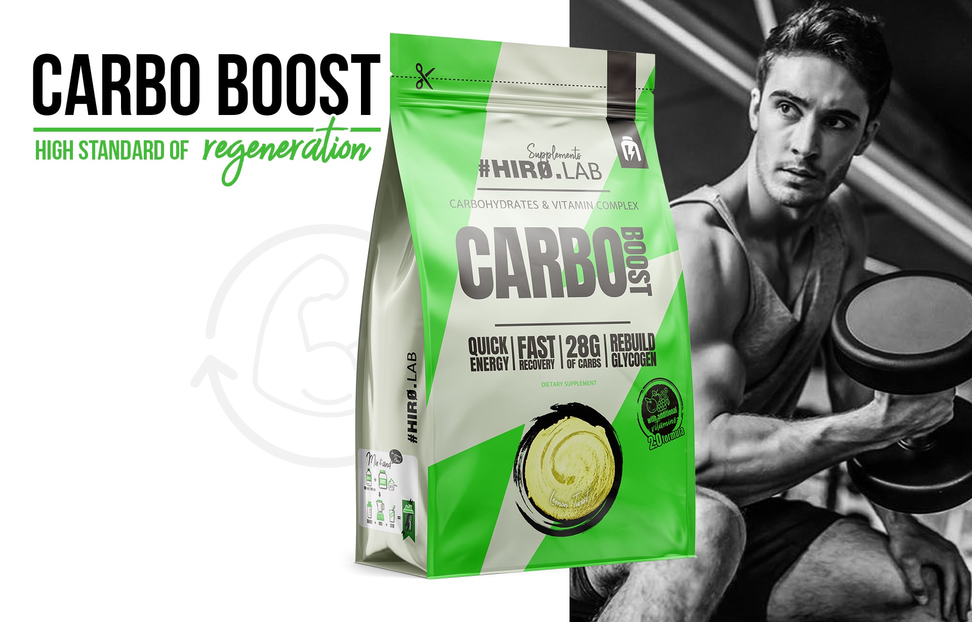 Hiro.Lab - Carbo Boost - Kohlenhydrat-Ersatz basierend auf Maltodextrin