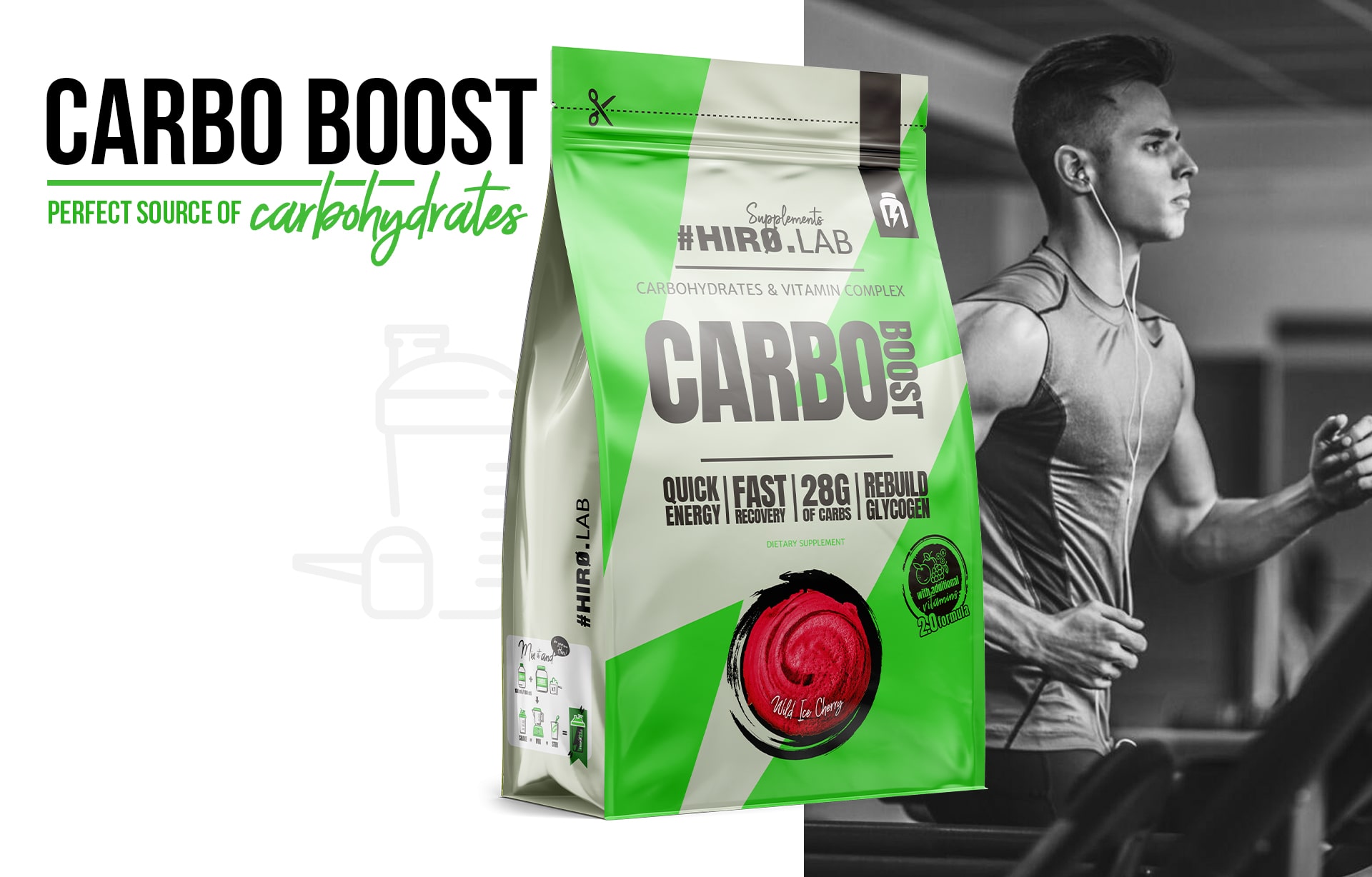 Hiro.Lab - Carbo Boost - Kohlenhydrat-Ergänzung auf Maltodextrin-Basis