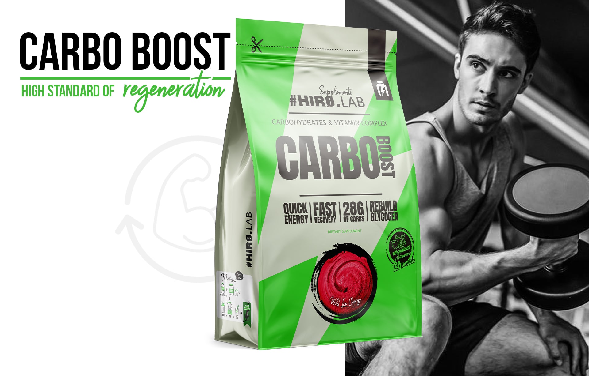 Hiro.Lab - Carbo Boost - Kohlenhydrat-Ergänzung auf Maltodextrin-Basis