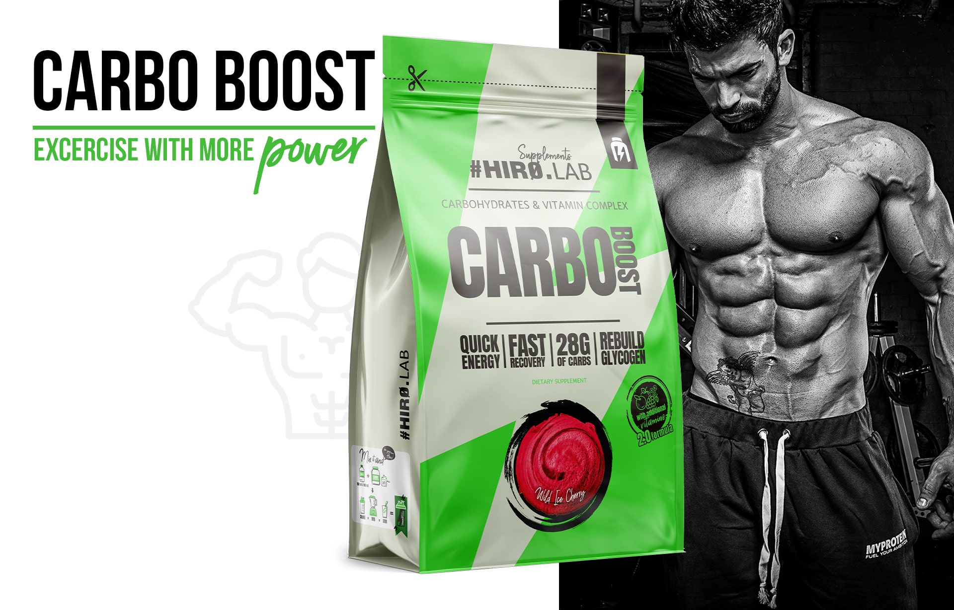 Hiro.Lab - Carbo Boost - Kohlenhydrat-Ergänzung auf Maltodextrin-Basis