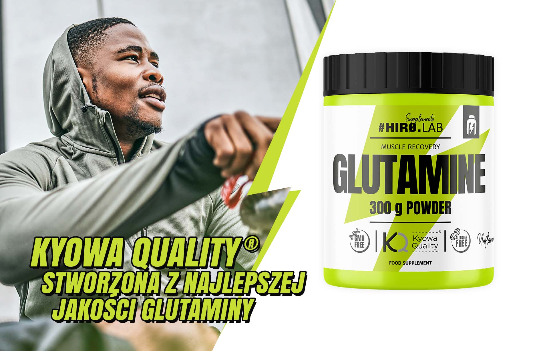 Höchste Qualität des Rohstoffs - Glutamin aus dem Kyowa Quality Labor