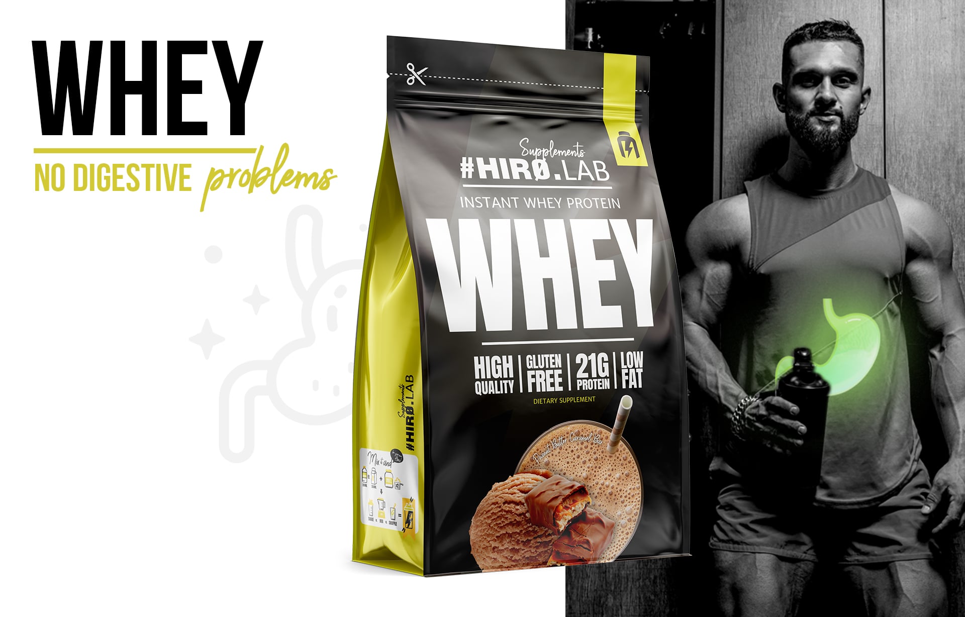 Whey Protein Konzentrat Hiro.Lab Banane