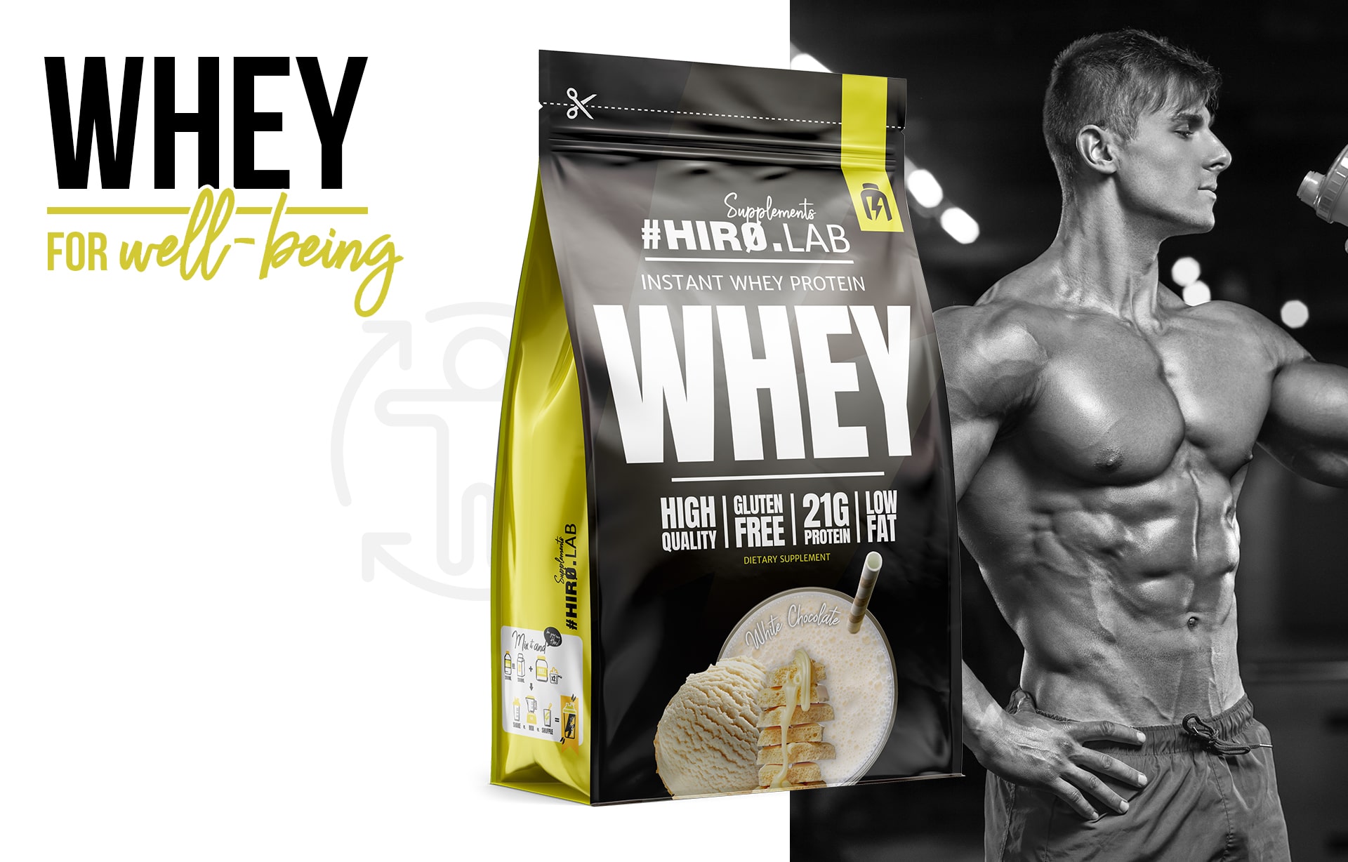 Hiro.Lab Protein Isolat - sanft für den Magen