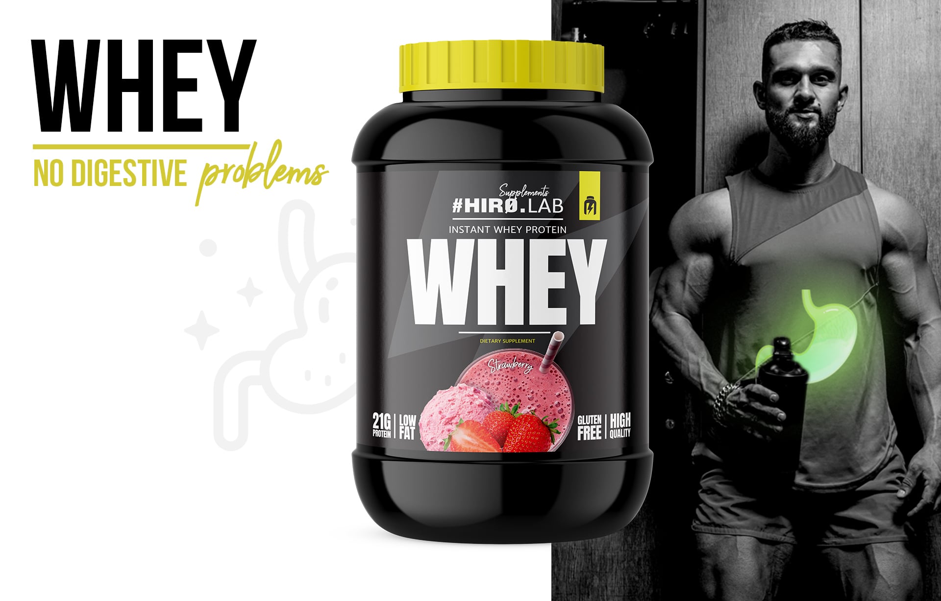 Whey Protein Konzentrat Hiro.Lab Banana