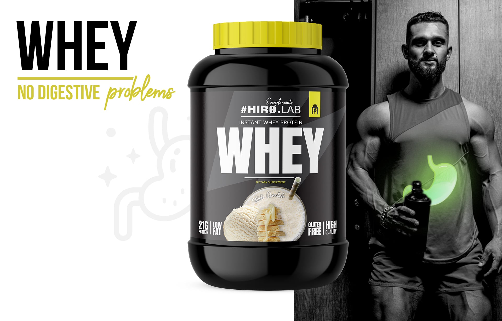 Whey Protein Konzentrat Hiro.Lab Banane