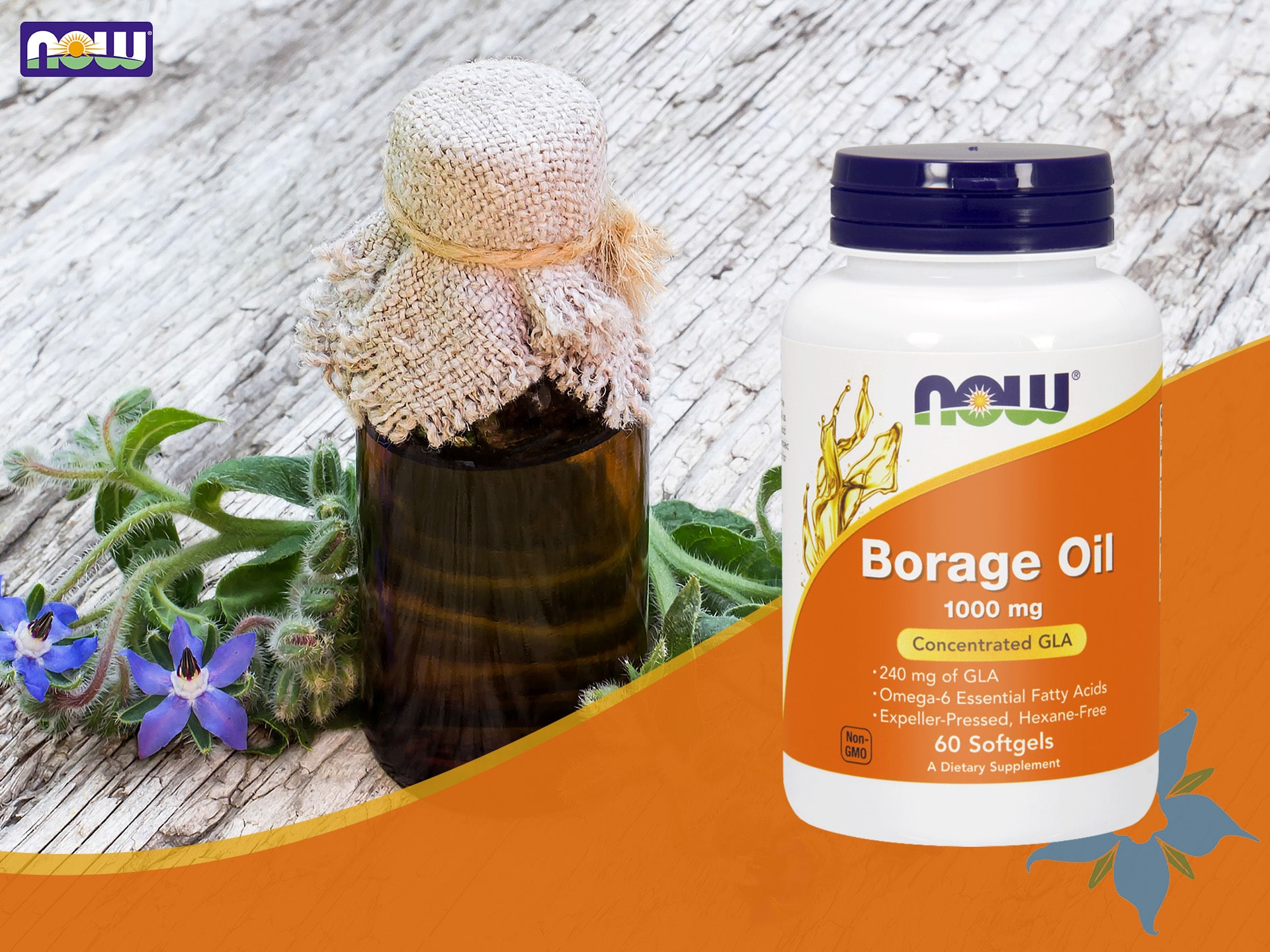 Now Borage oil 1000mg