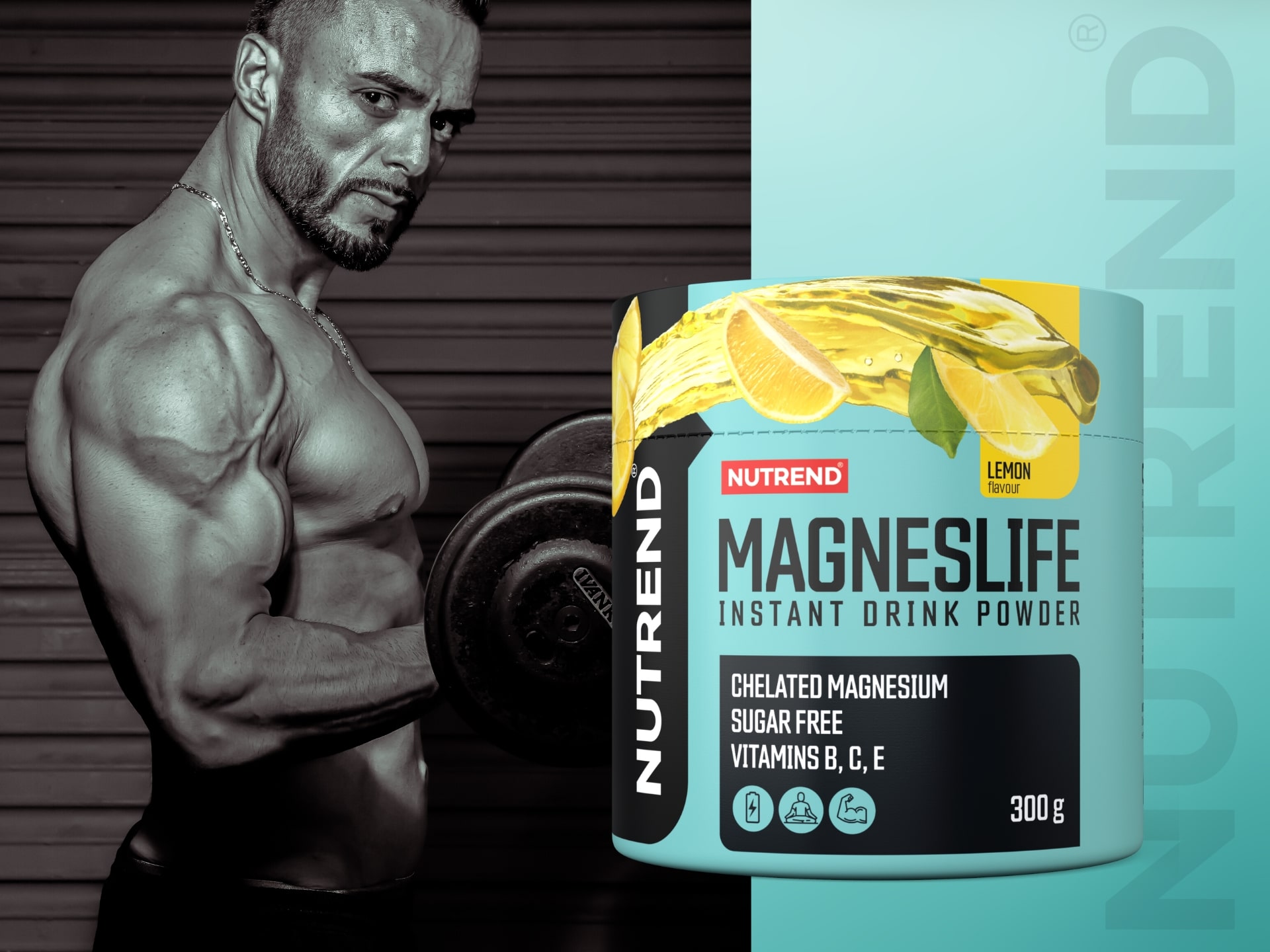magneslife instante drink powder 300g lemon